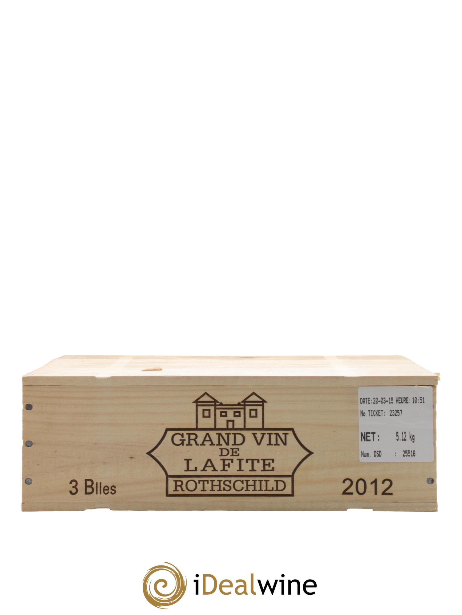 Château Lafite Rothschild 1er Grand Cru Classé 2012 - Lot de 3 bouteilles - 3