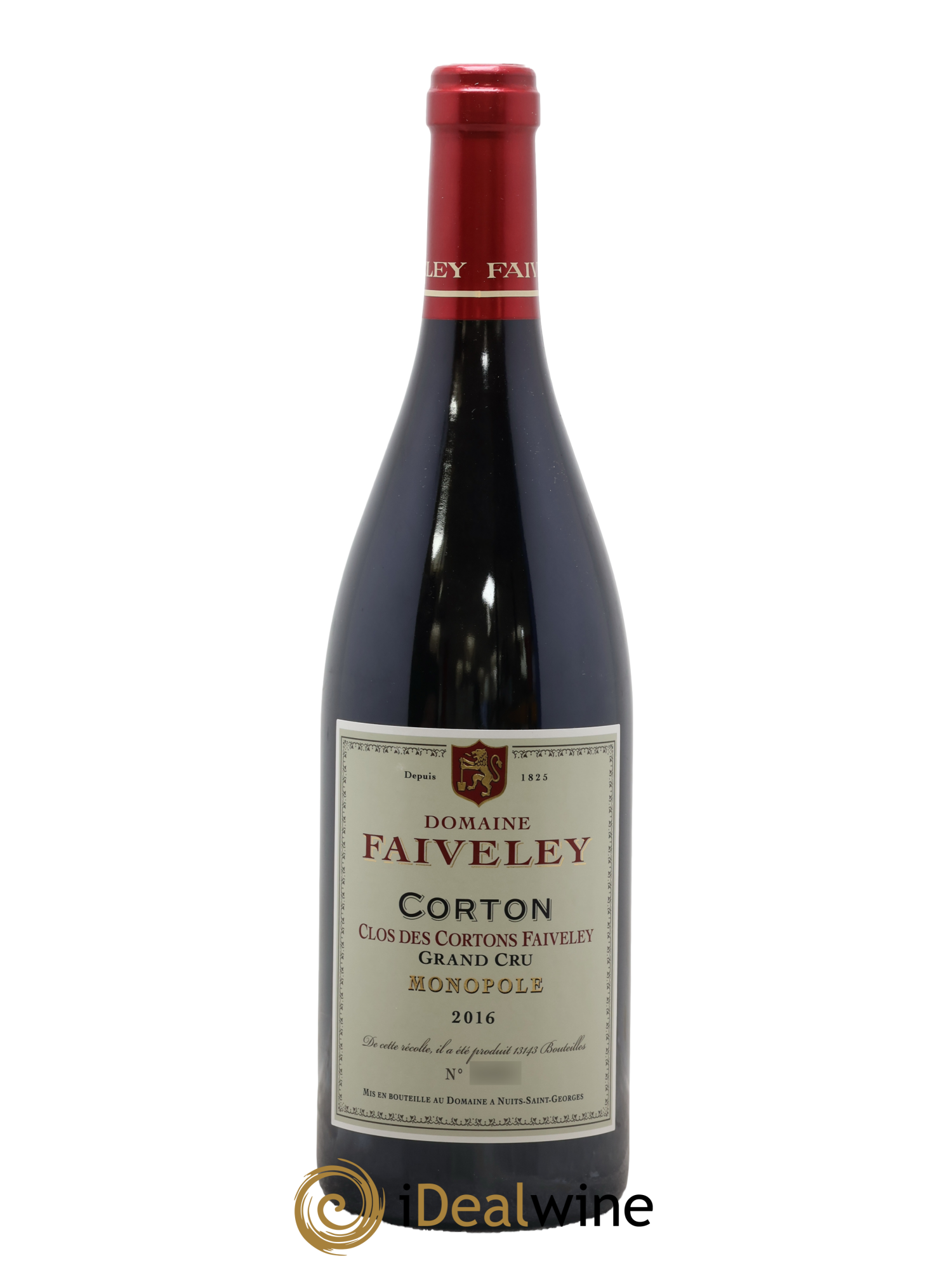 Corton Grand Cru Clos des Cortons Faiveley 2016 - Lot de 1 bouteille - 0