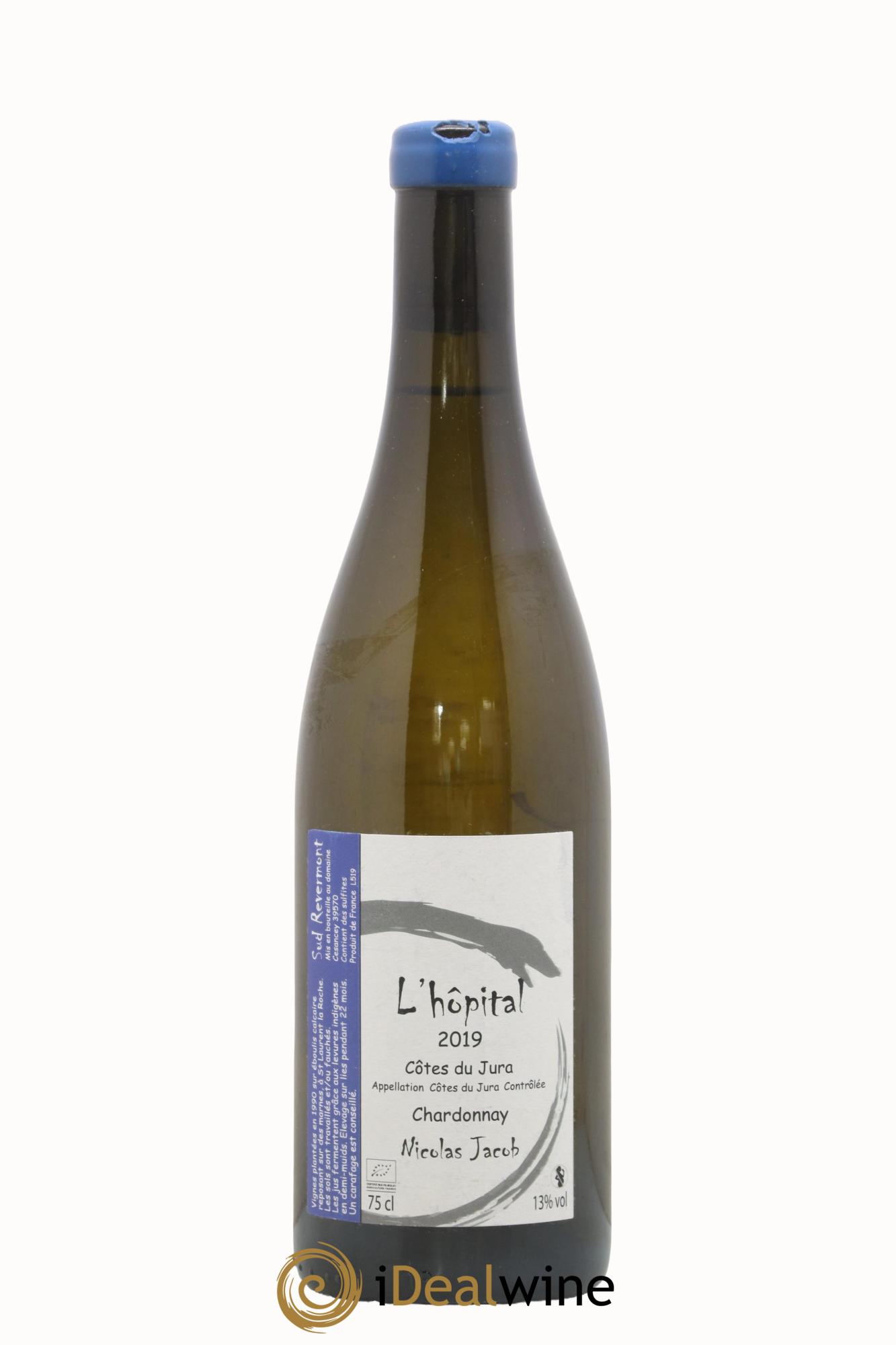 Côtes du Jura Chardonnay L'Hôpital Nicolas Jacob 2019 - Posten von 1 Flasche - 0
