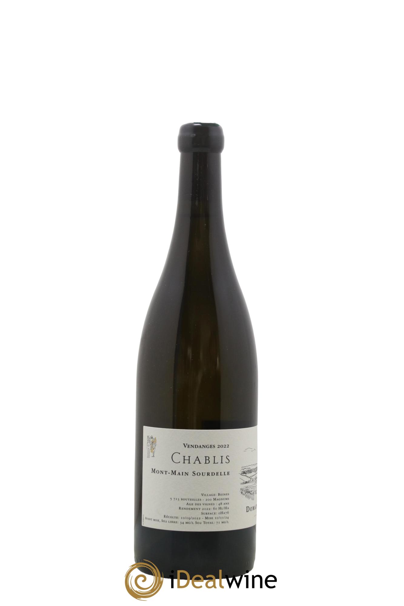 Chablis Mont-Main Sourdelle Jean Dauvissat Père et Fils 2022 - Lotto di 1 bottiglia - 1
