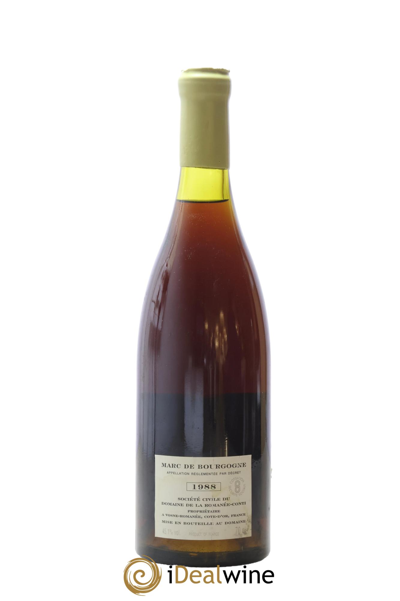 Marc de Bourgogne Domaine de la Romanée-Conti 1988 - Posten von 1 Flasche - 1