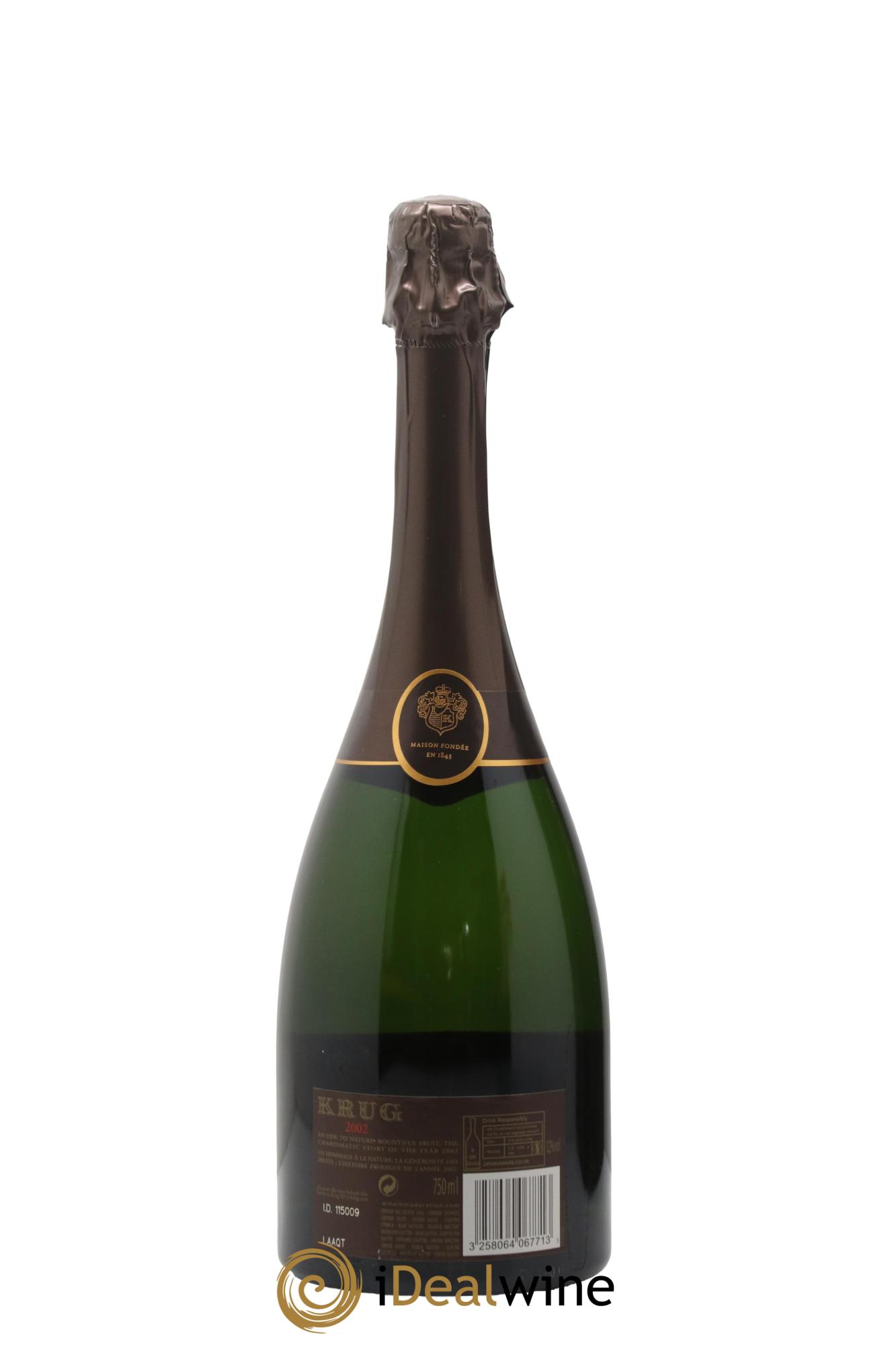 Vintage Krug 2002 - Lot of 1 bottle - 2