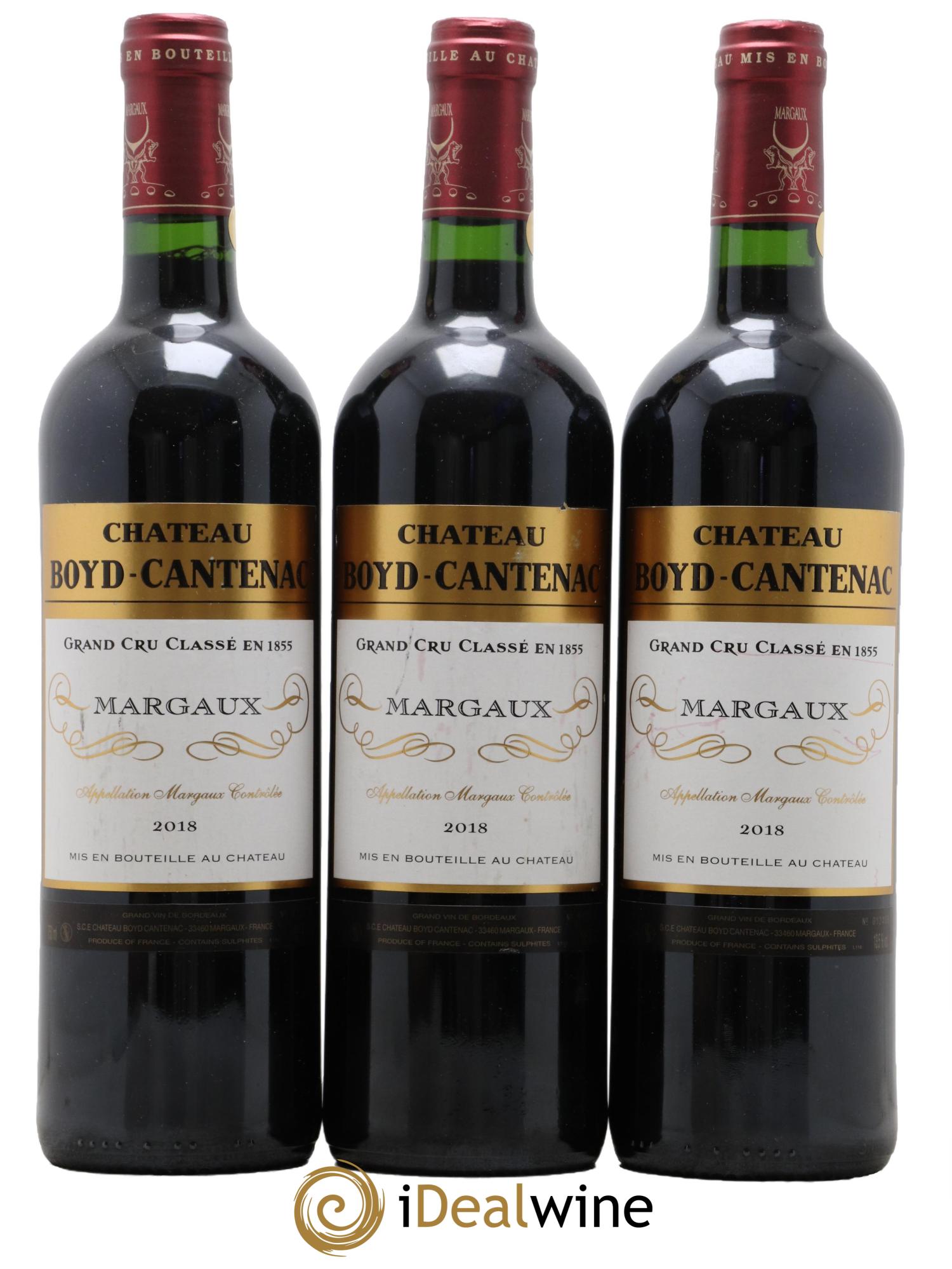 Château Boyd Cantenac 3ème Grand Cru Classé 2018 - Lot de 3 bouteilles - 0