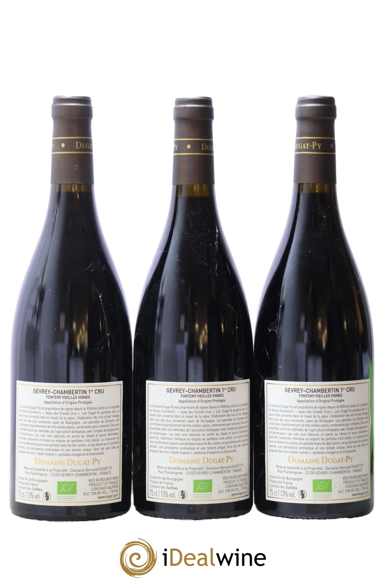 Gevrey-Chambertin 1er Cru Fonteny Dugat-Py 2021 - Lot de 3 bouteilles - 1