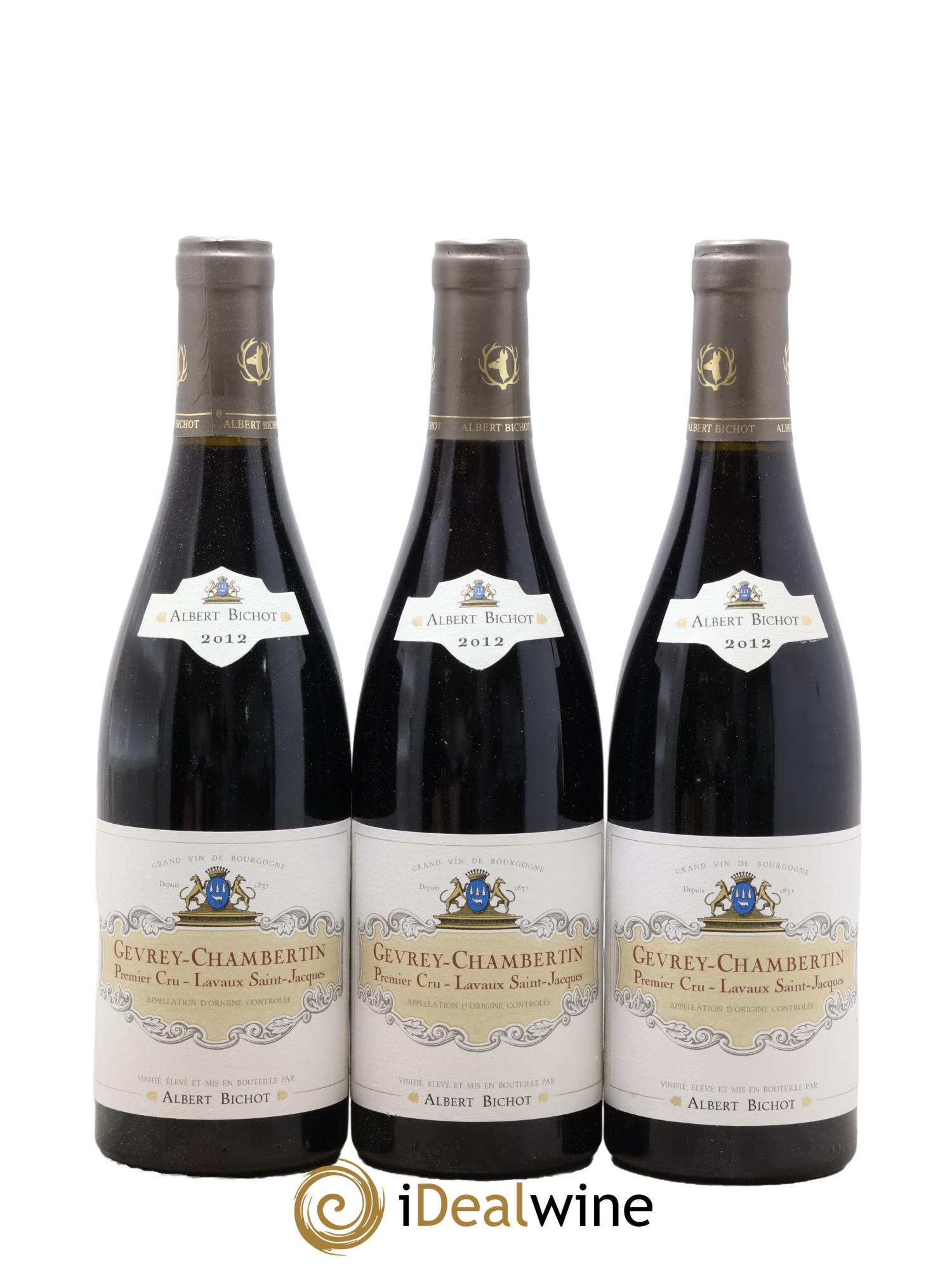 Gevrey-Chambertin 1er Cru Lavaux Saint Jacques Albert Bichot 2012 - Lot de 6 bouteilles - 2