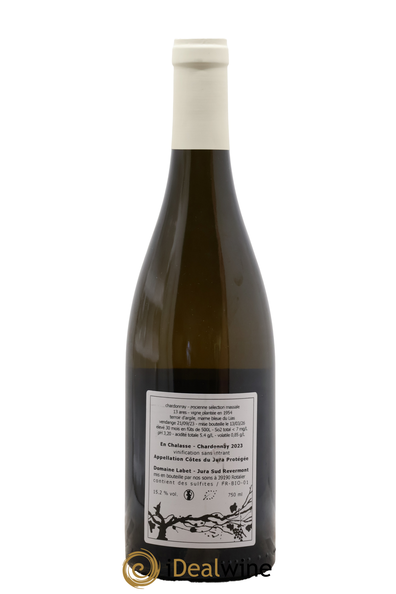 Côtes du Jura Chardonnay En Chalasse Vieilles Vignes Romain - Julien  - Charline Labet 2023 - Lot of 1 bottle - 1