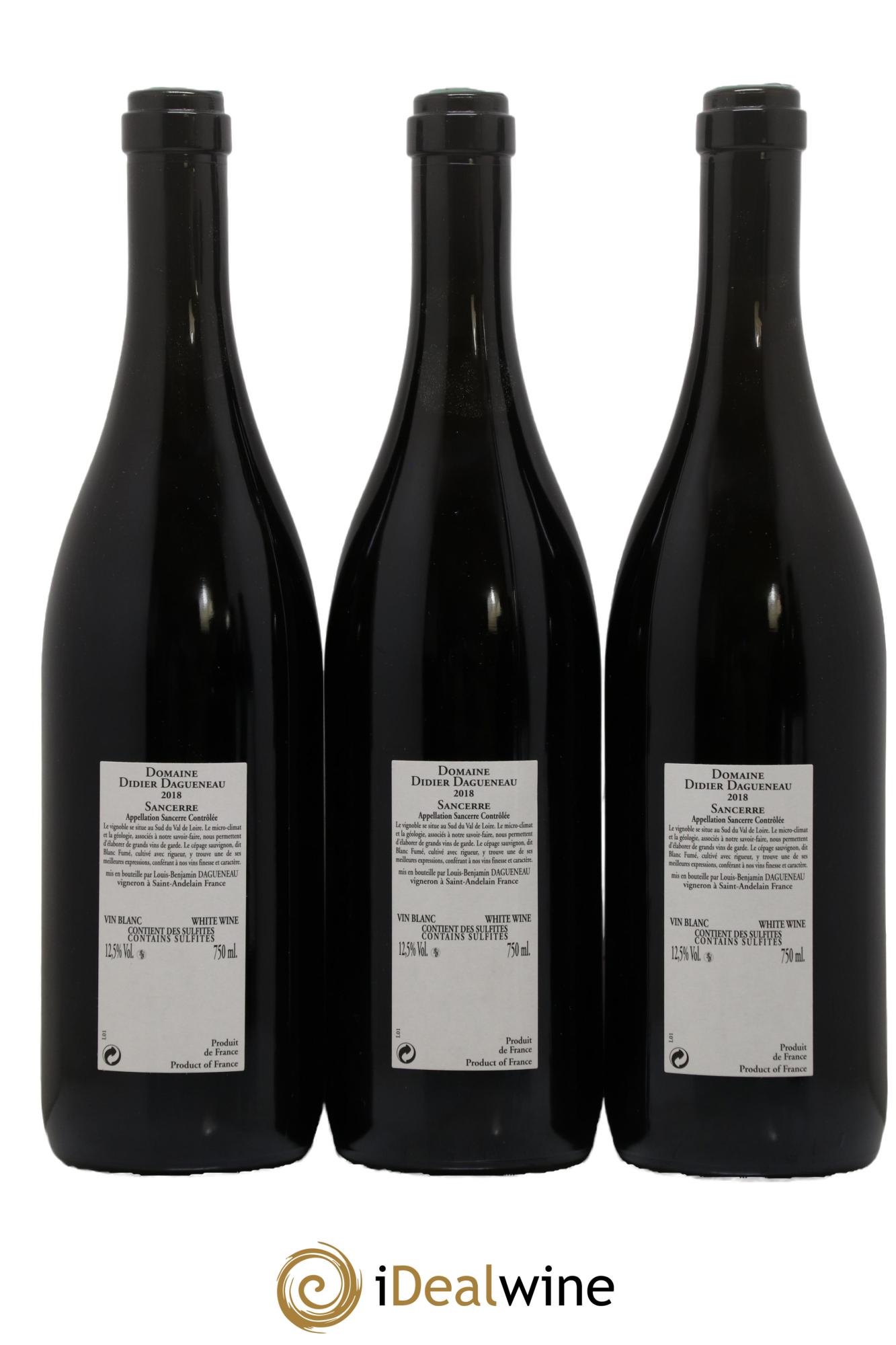 Sancerre En Chailloux Dagueneau  2018 - Lot de 3 bouteilles - 1