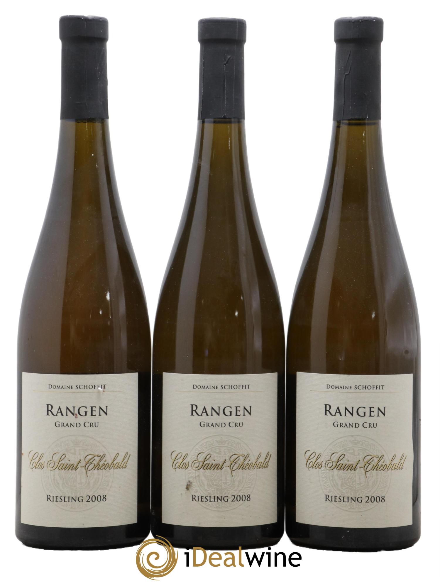 Alsace Riesling Grand Cru Rangen Clos Saint Théobald Domaine Schoffit 2008 - Lot de 3 bouteilles - 0