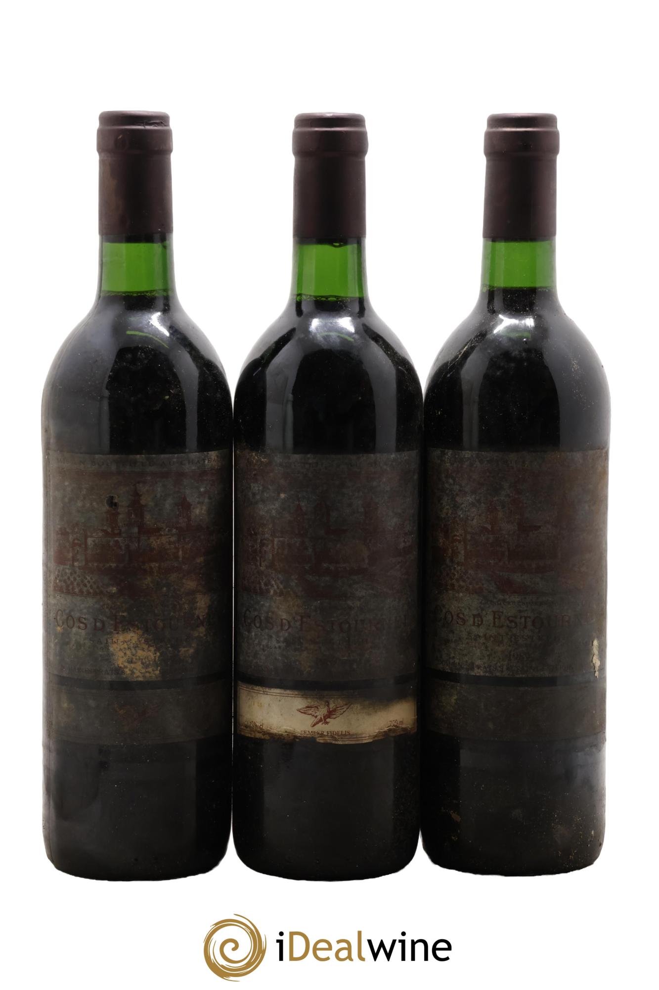 Cos d'Estournel 2ème Grand Cru Classé 1989 - Lotto di 3 bottiglie - 0