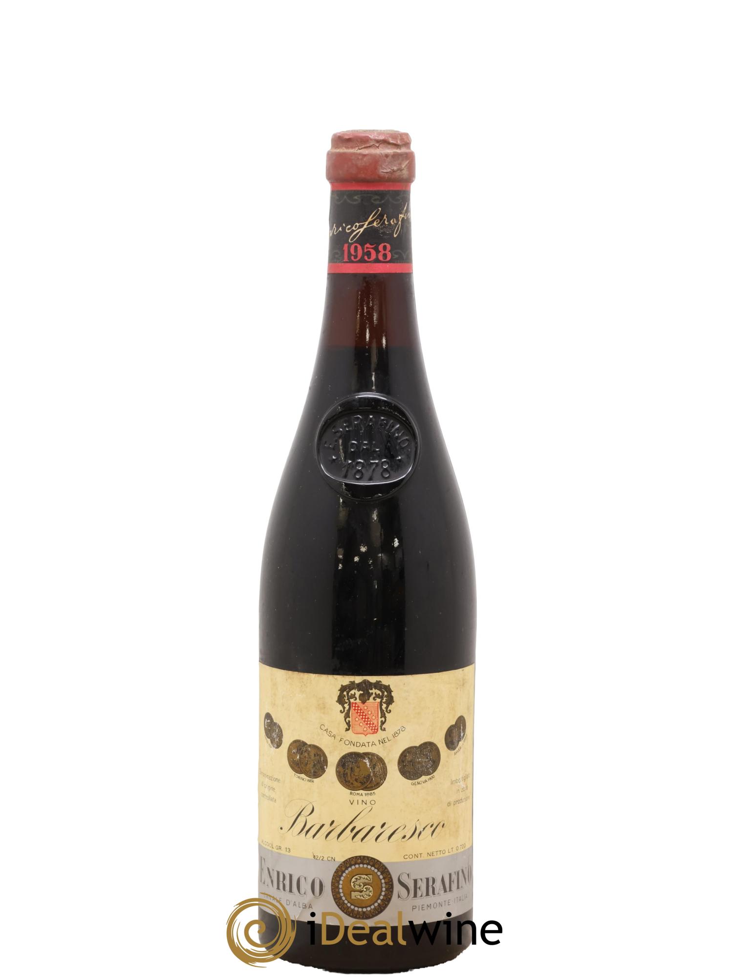 Barbaresco DOCG Enrico Serafino 1958 - Lot de 1 bouteille - 0
