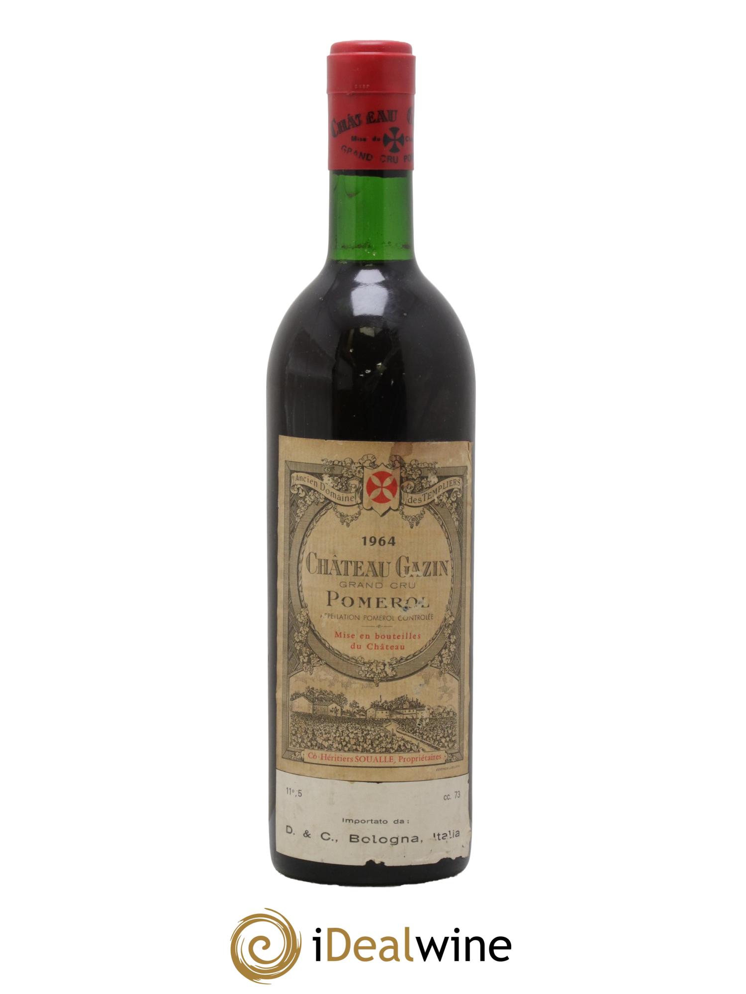 Château Gazin 1964 - Posten von 1 Flasche - 0