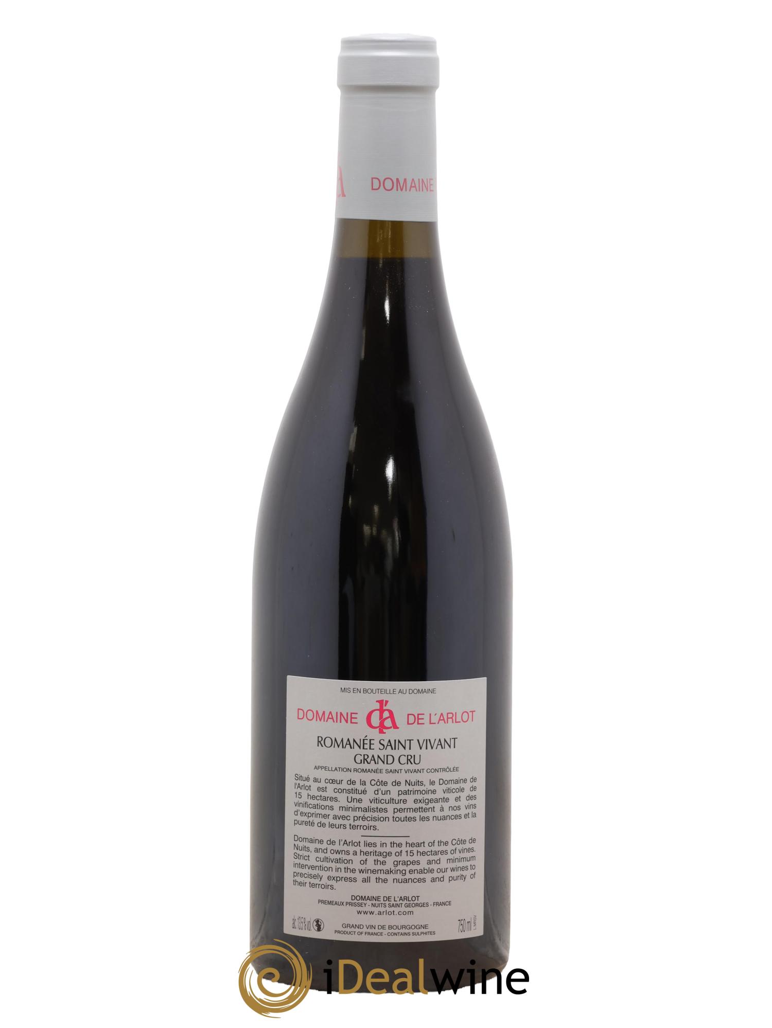 Romanée-Saint-Vivant Grand Cru Domaine de l'Arlot 2018 - Lot of 1 bottle - 1