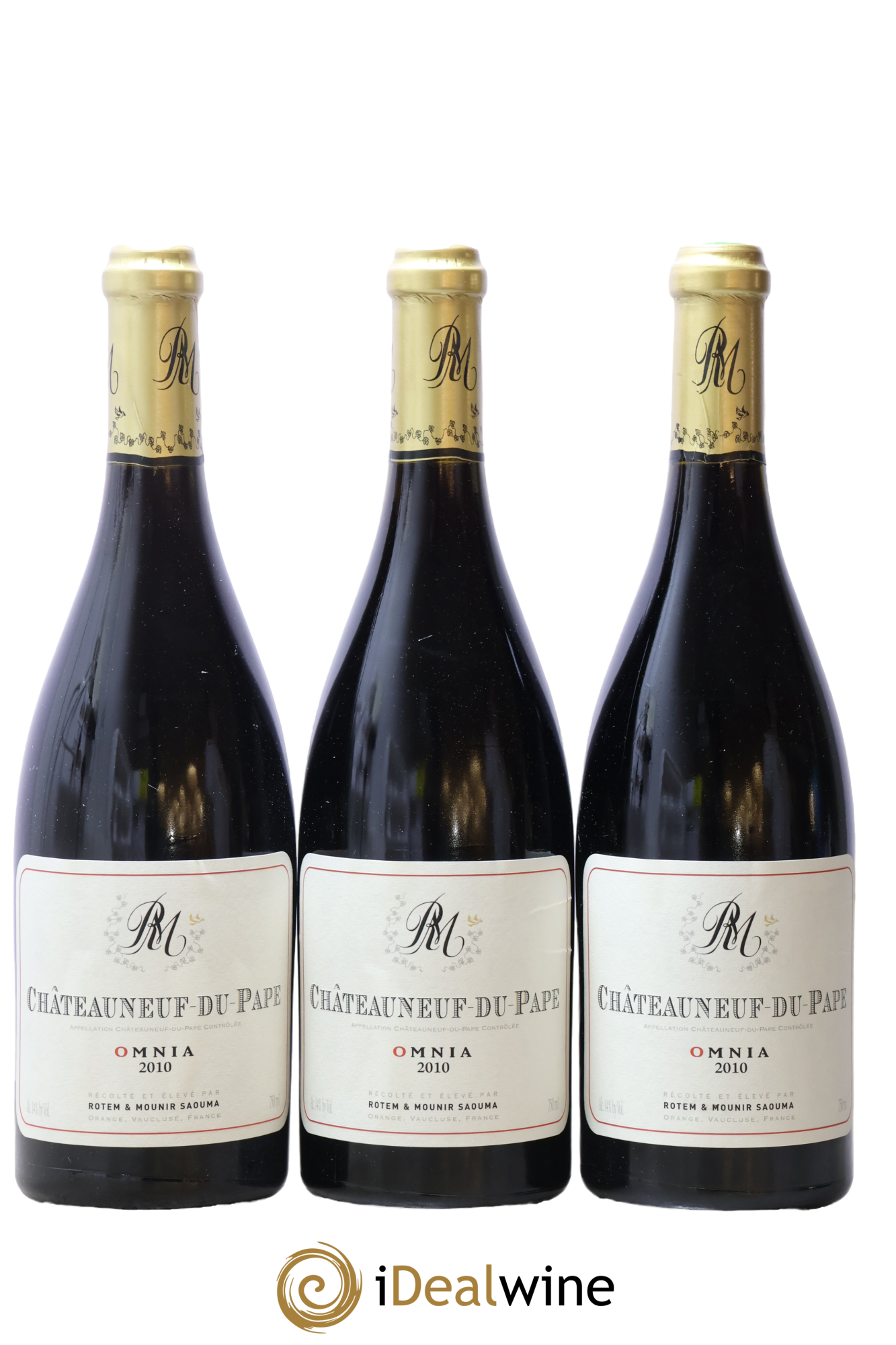 Châteauneuf-du-Pape Omnia Rotem et Mounir Saouma 2010 - Lot de 3 bouteilles - 0