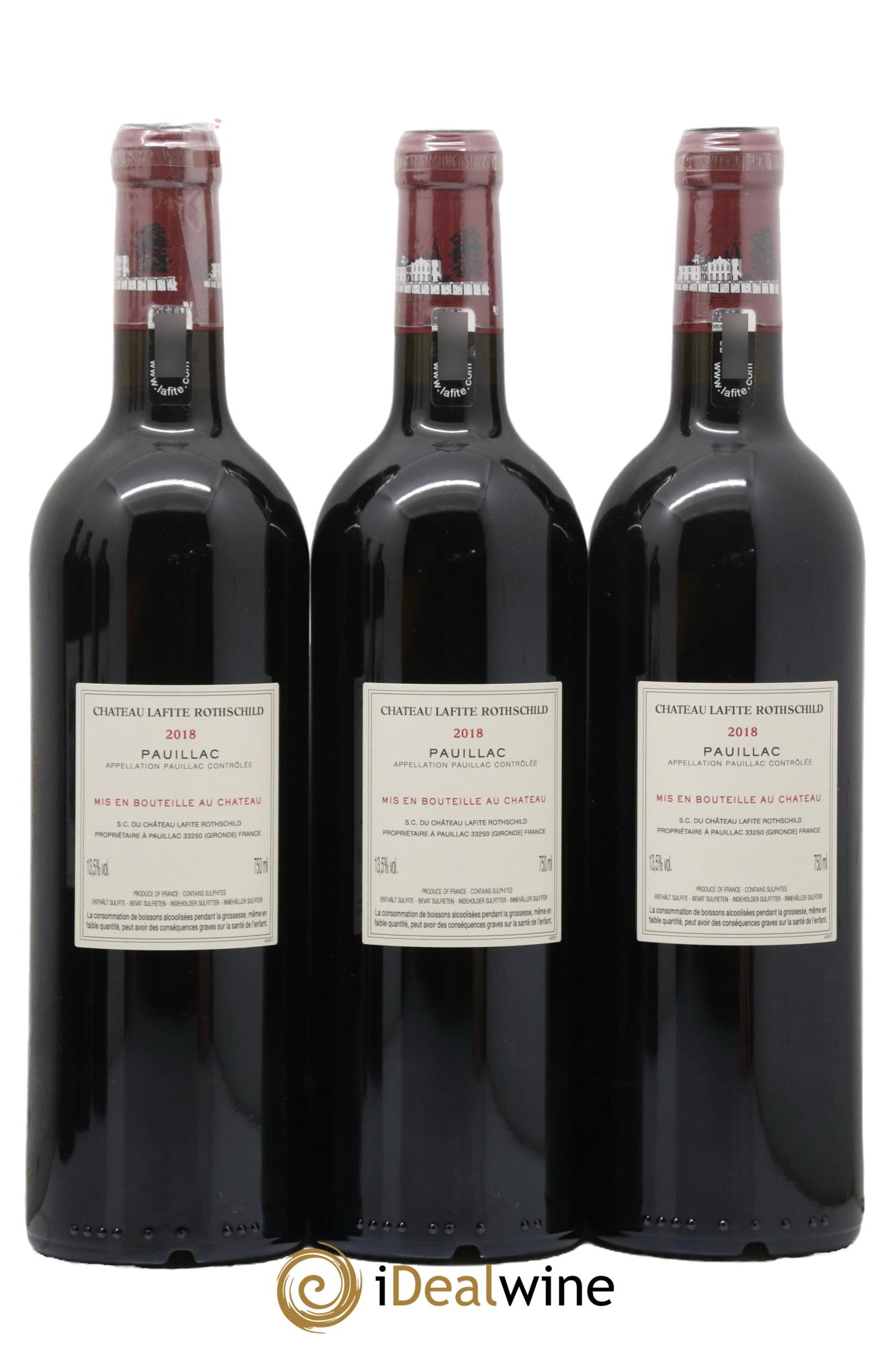 Château Lafite Rothschild 1er Grand Cru Classé 2018 - Lot de 6 bouteilles - 2
