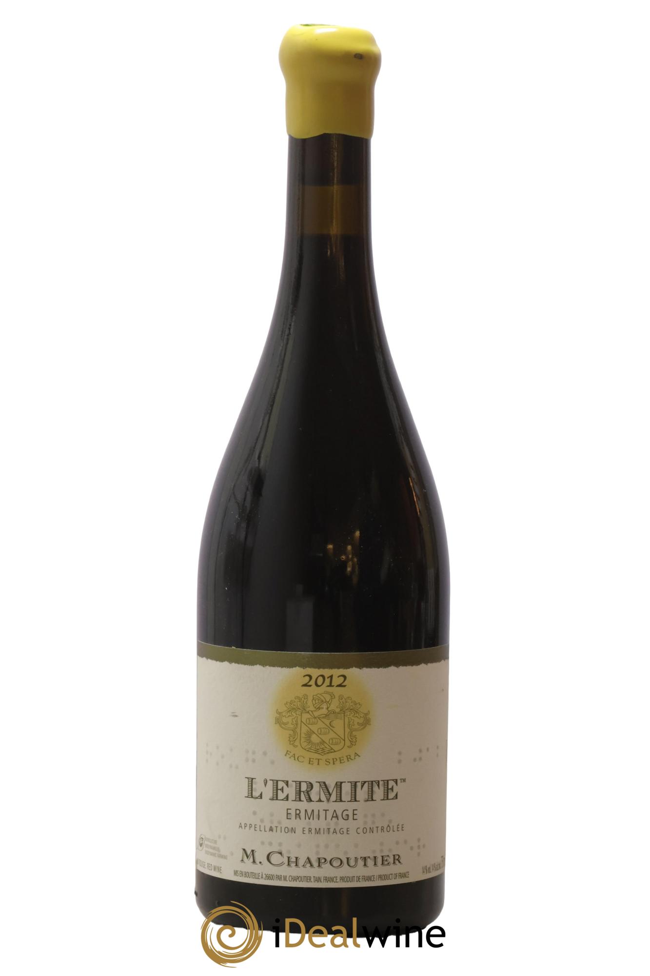 Hermitage Ermitage l'Ermite Chapoutier 2012 - Lot of 1 bottle - 0