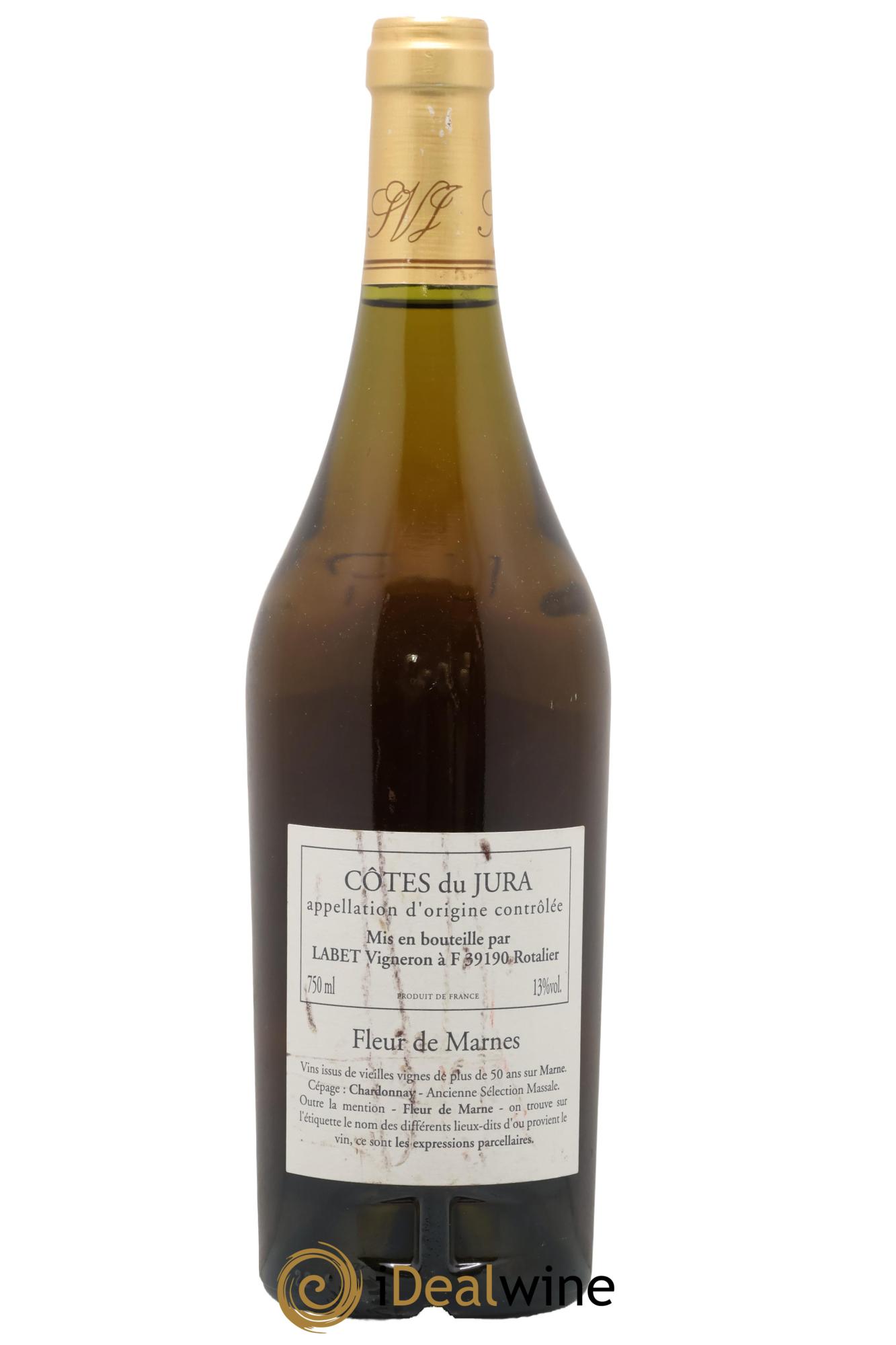 Côtes du Jura Fleur de Marne La Bardette Romain - Julien - Charline Labet 2001 - Posten von 1 Flasche - 1