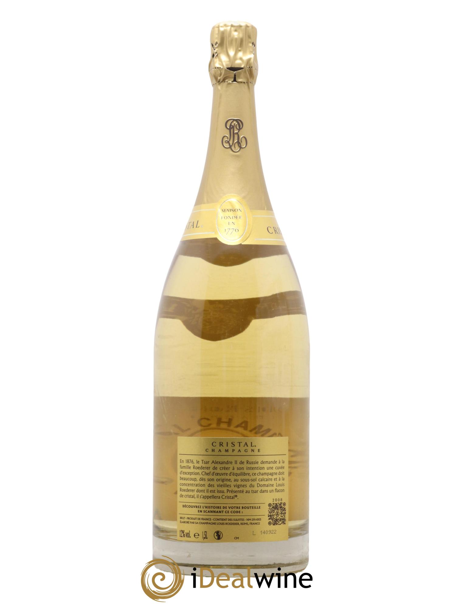 Cristal Louis Roederer 2008 - Lot de 1 magnum - 1