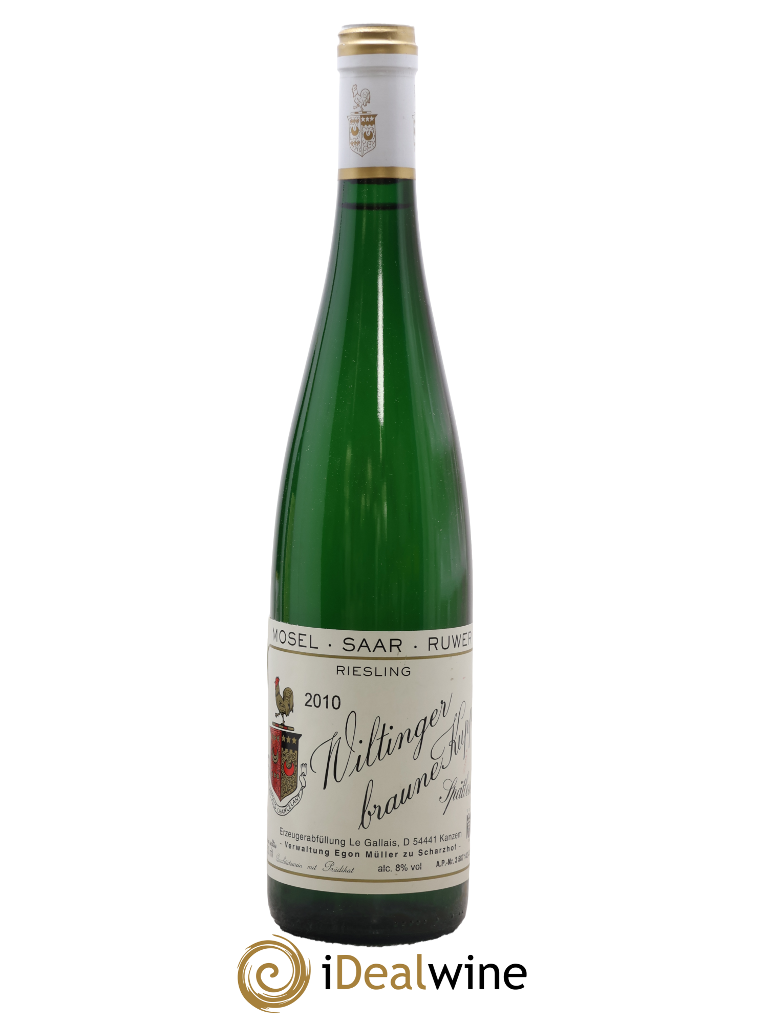 Riesling Wiltinger Braune Kupp Spatlese Egon Muller 2010 - Lot de 1 bouteille - 0