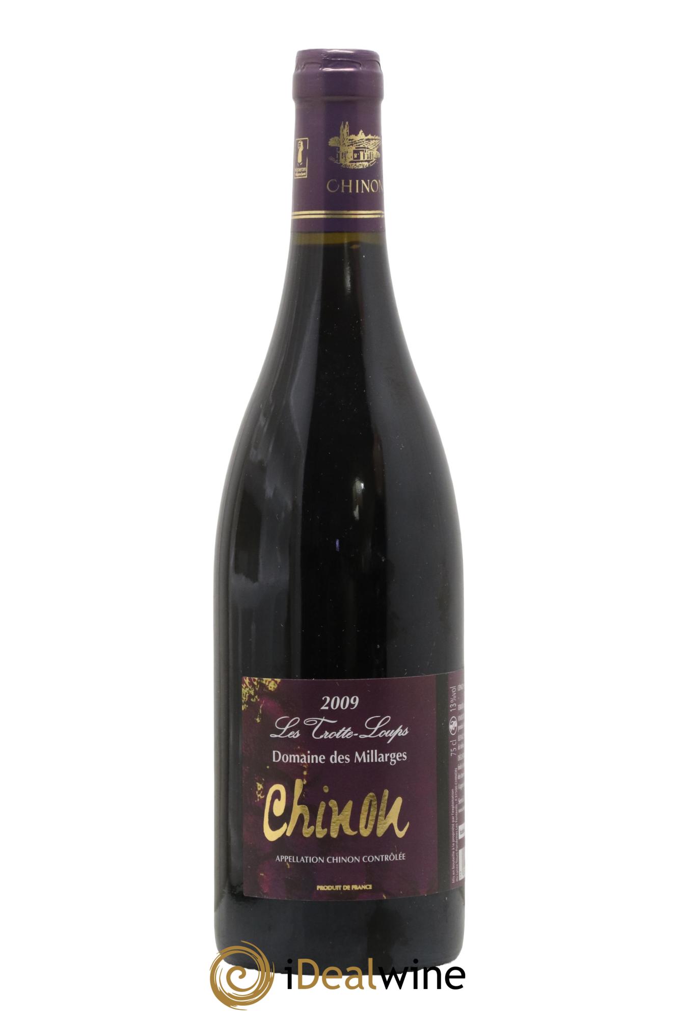 Chinon Les Trotte-Loups Domaine Des Millarges 2009 - Lot de 1 bouteille - 0