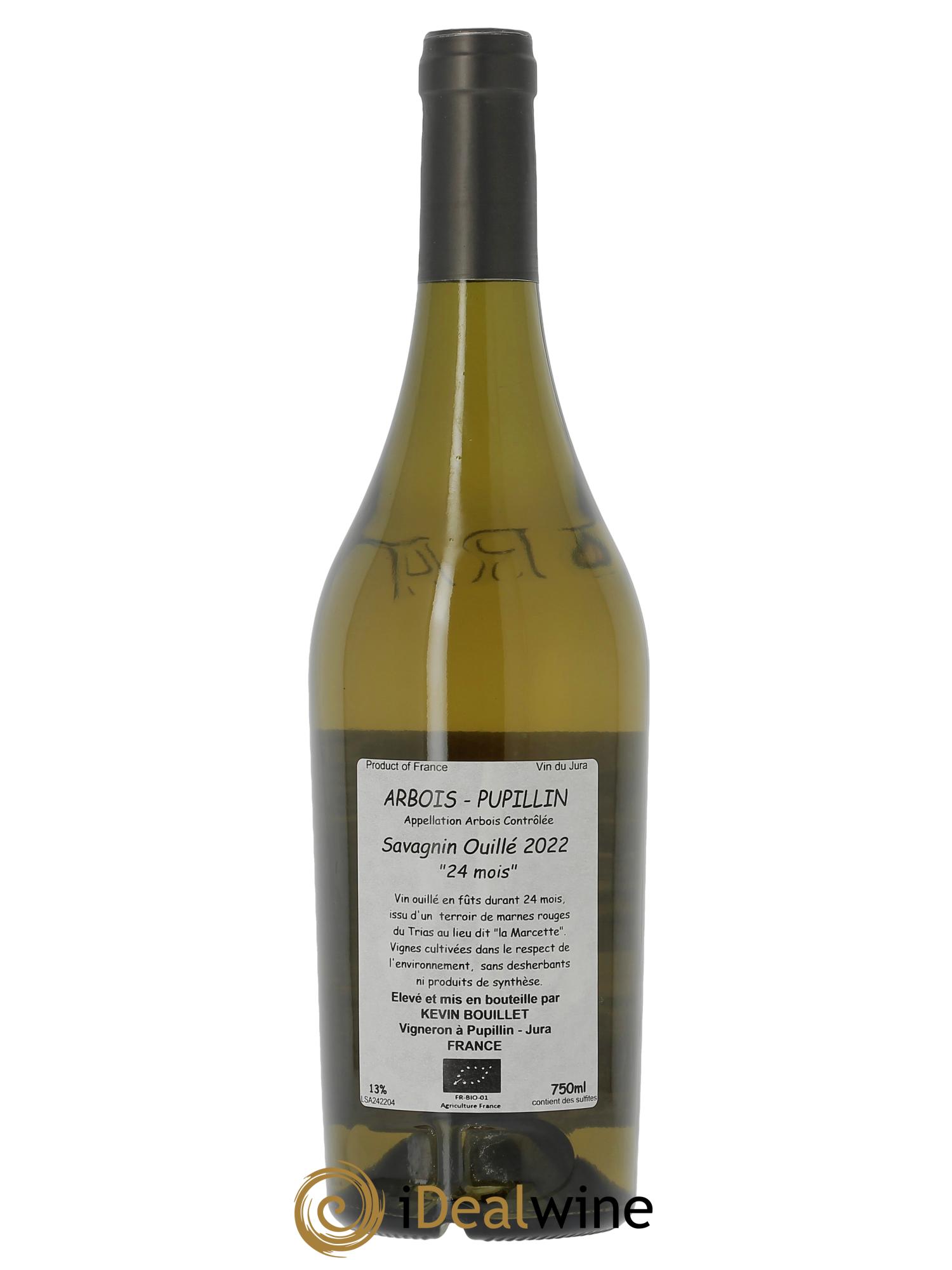 Arbois-Pupillin Savagnin Ouillé 24 Mois Kévin Bouillet  2022 - Lot de 1 bouteille - 1