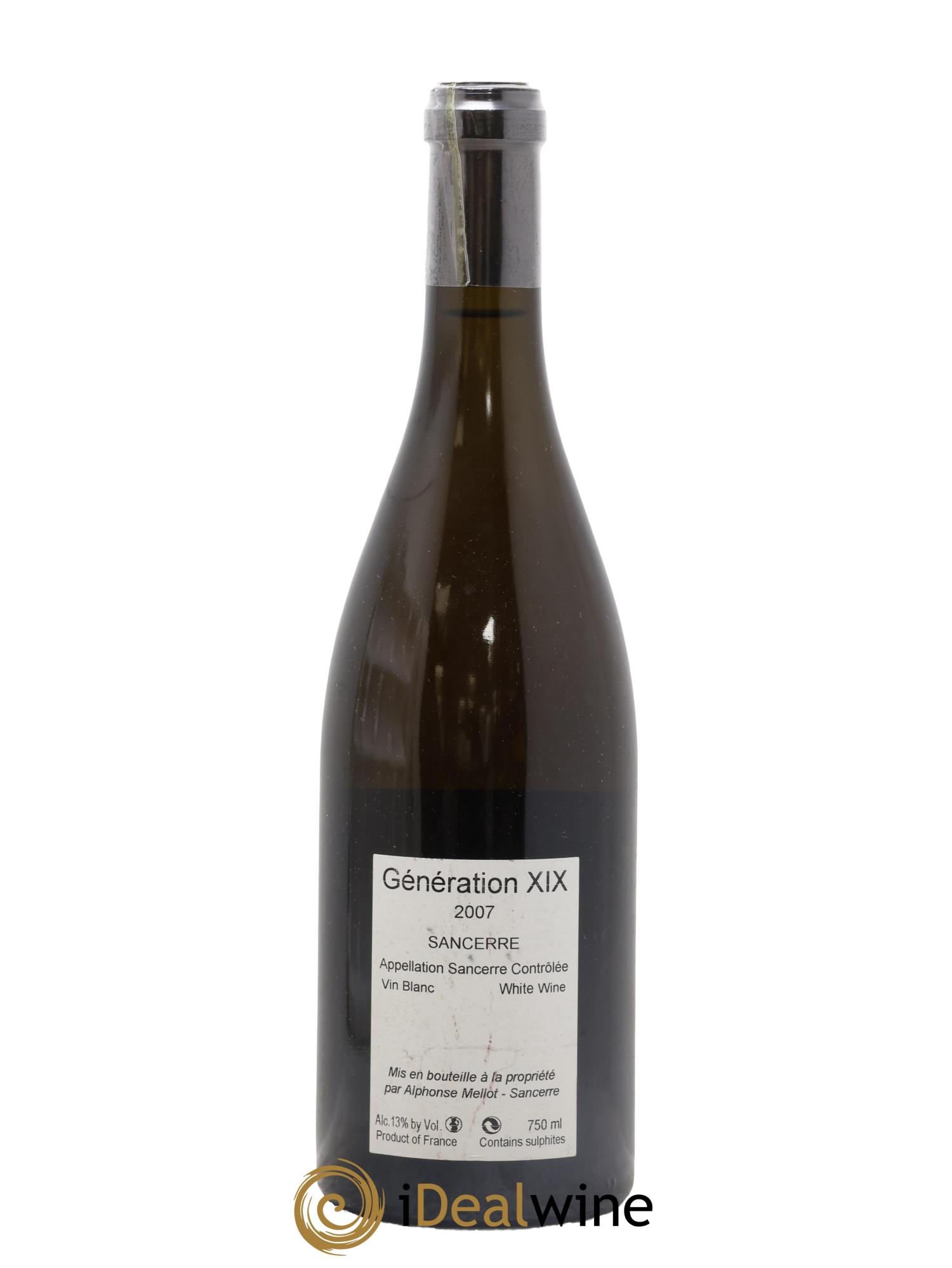Sancerre Génération XIX Alphonse Mellot 2007 - Lot of 1 bottle - 1