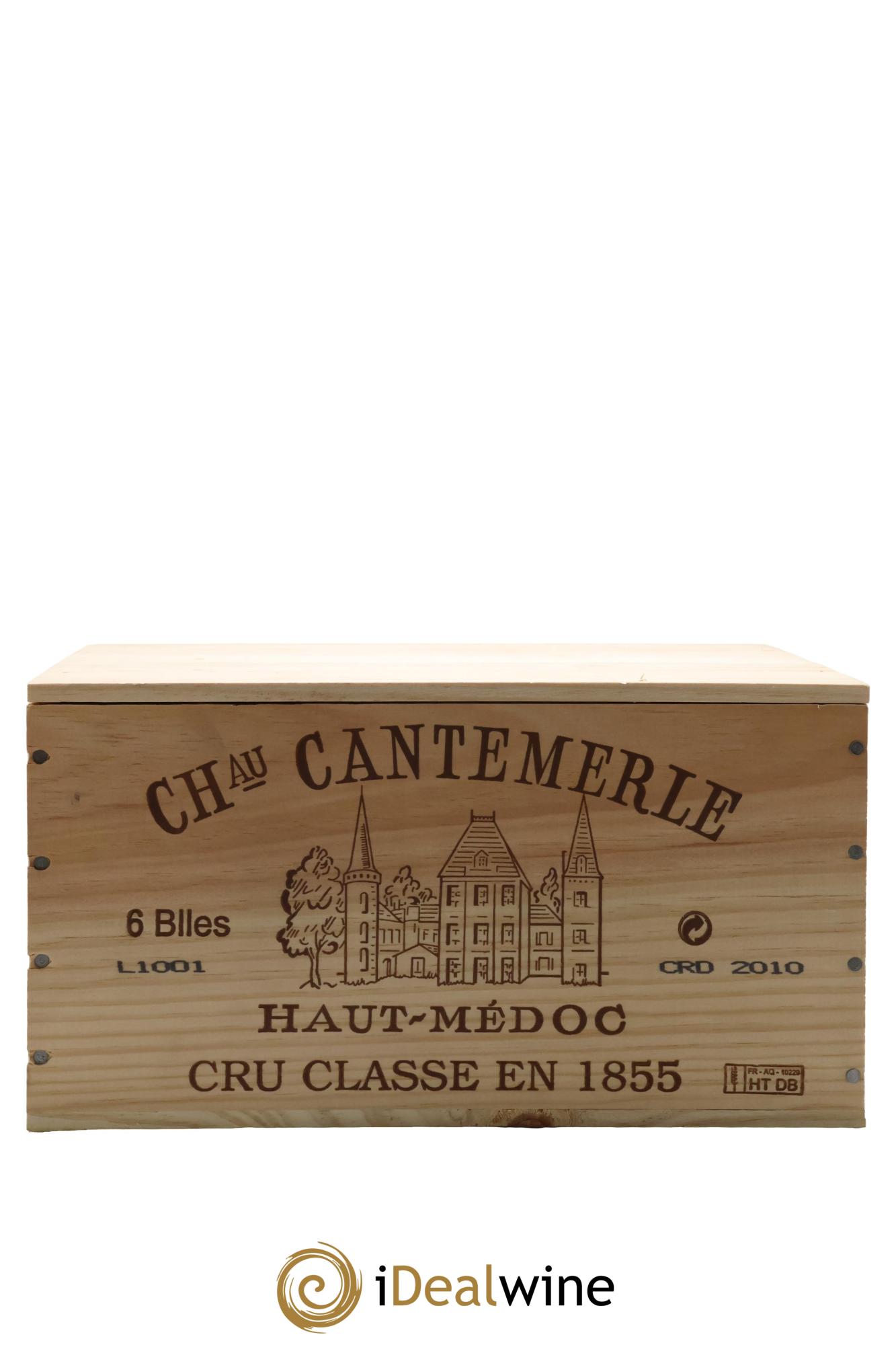 Château Cantemerle 5ème Grand Cru Classé 2010 - Lot de 6 bouteilles - 1