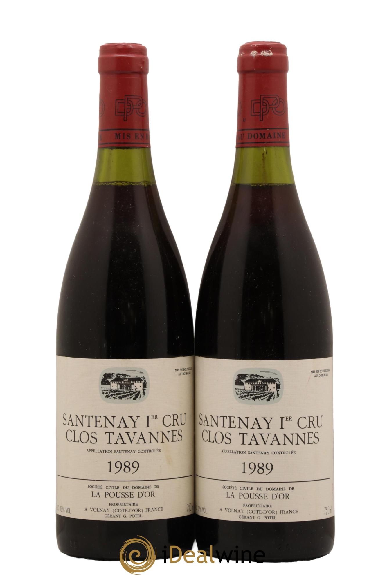 Santenay 1er Cru Clos Tavannes La Pousse d'Or (Domaine de) 1989 - Lot de 2 bouteilles - 0