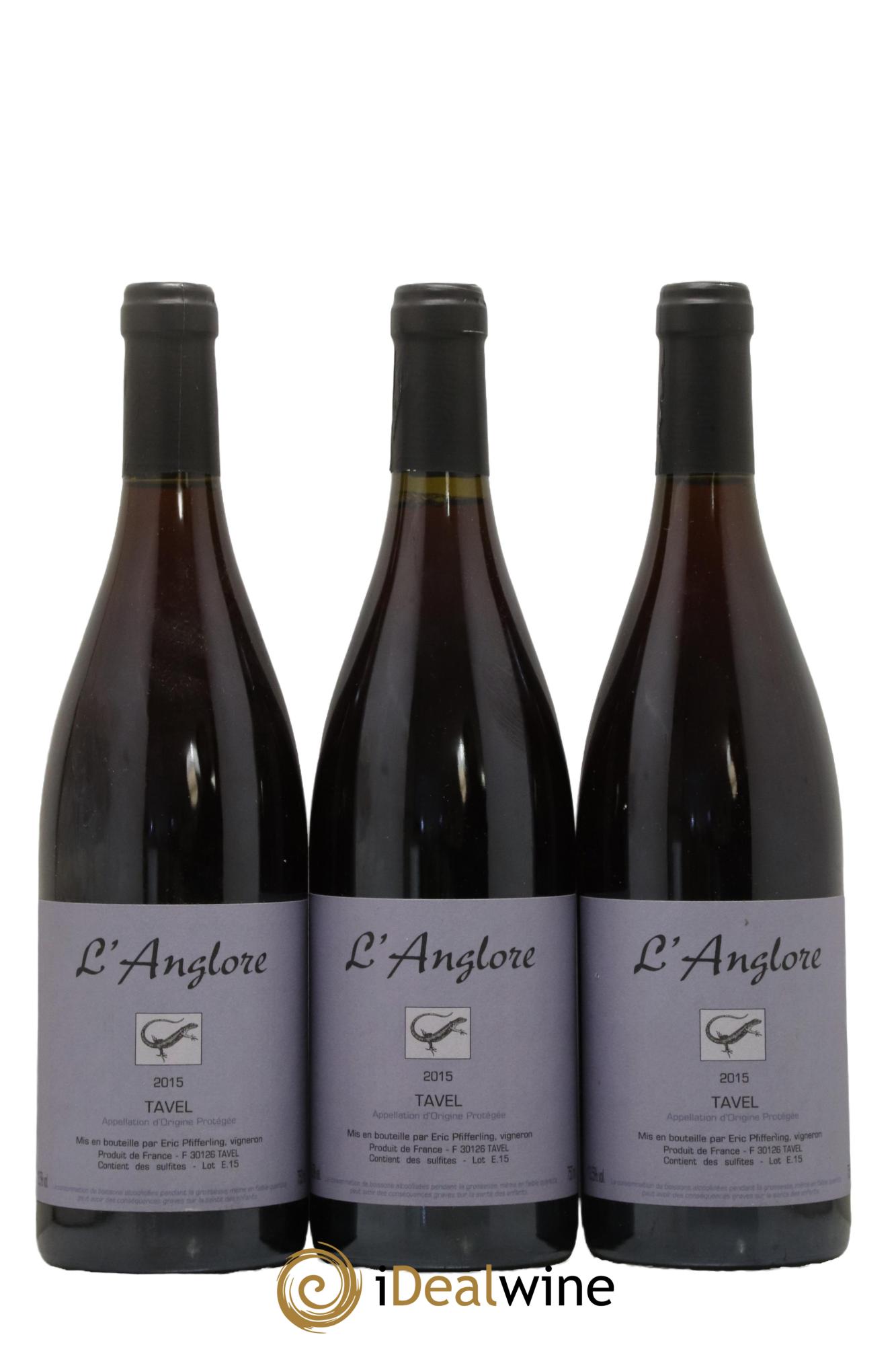 Tavel L'Anglore 2015 - Lot de 3 bouteilles - 0