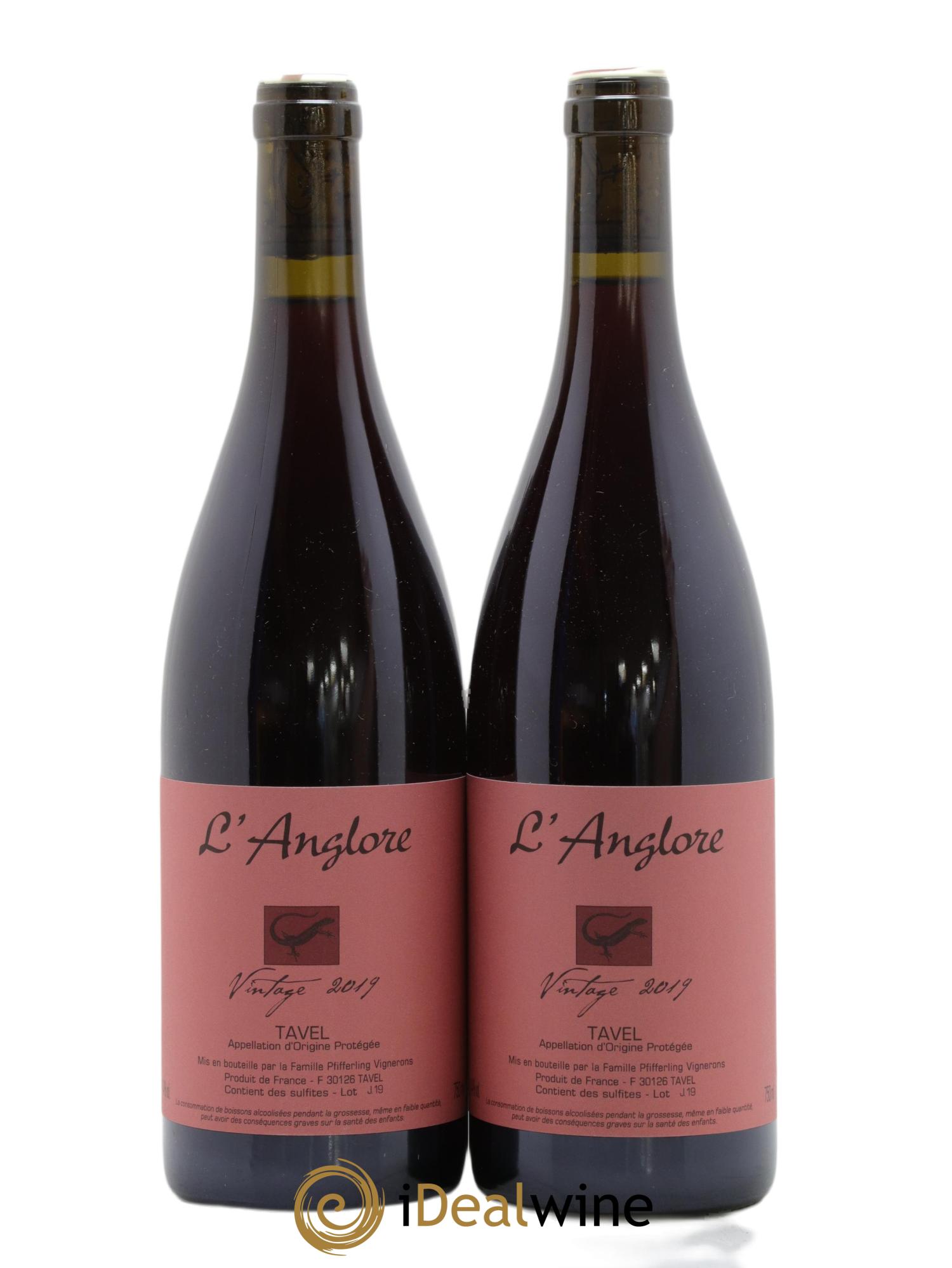 Tavel Vintage L'Anglore 2019 - Lotto di 2 bottiglie - 0