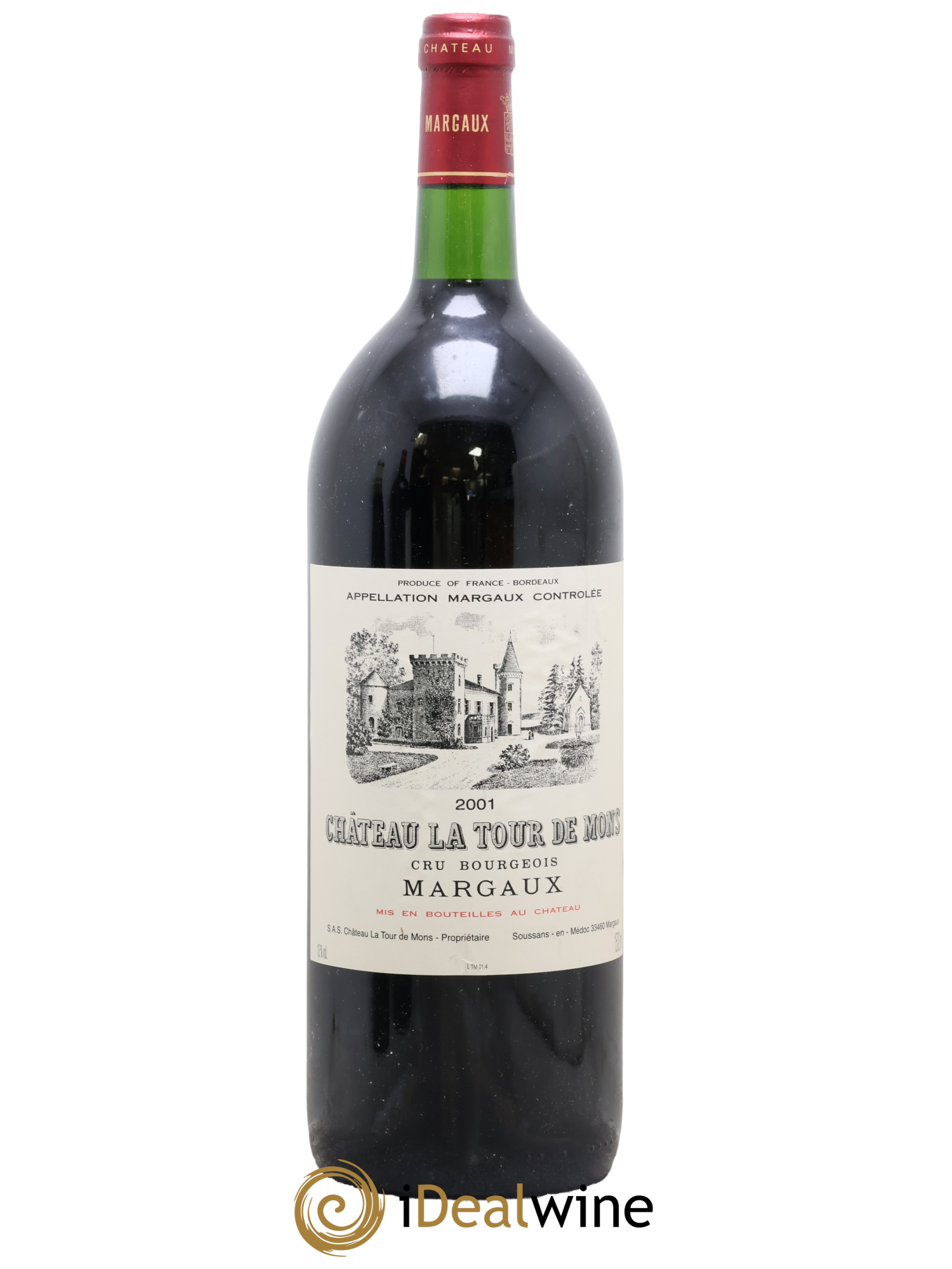 Château la Tour de Mons Cru Bourgeois 2001 - Posten von 1 Magnum - 0