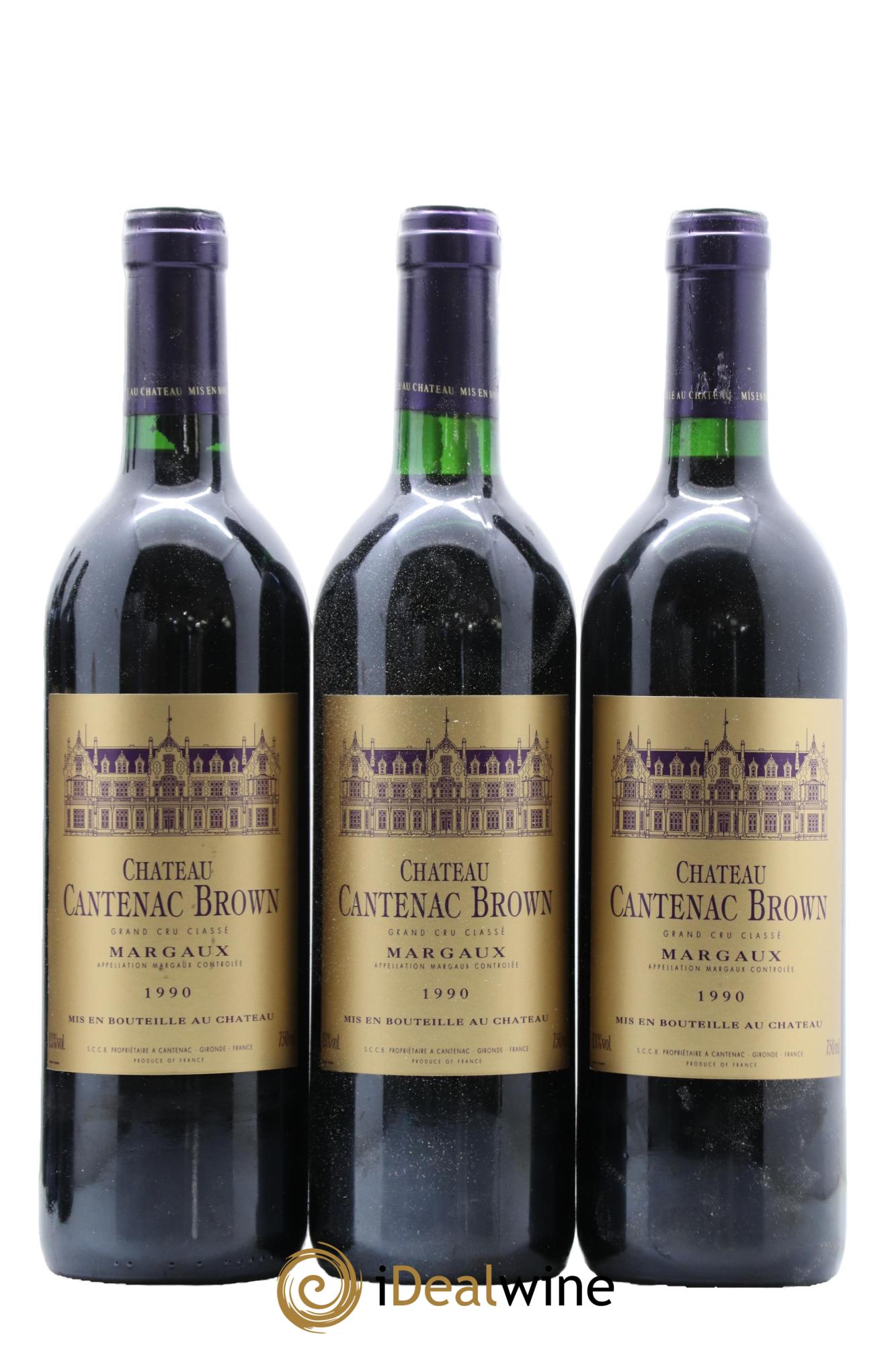 Château Cantenac Brown 3ème Grand Cru Classé 1990 - Lot de 12 bouteilles - 3