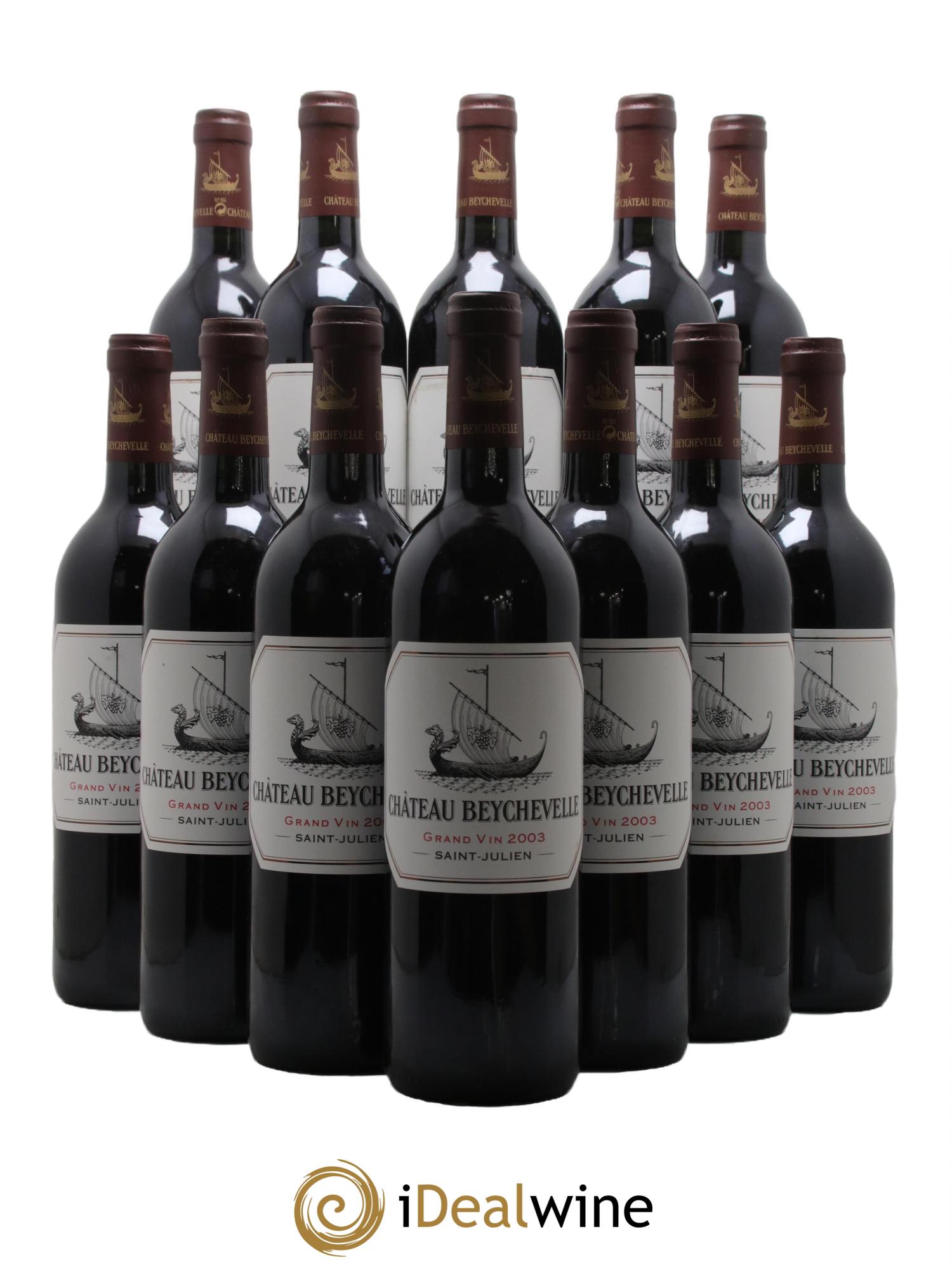 Château Beychevelle 4ème Grand Cru Classé 2003 - Lot de 12 bouteilles - 0