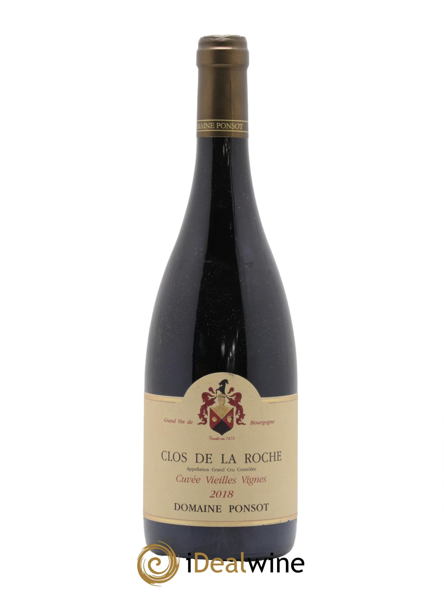 Clos de la Roche Grand Cru Vieilles Vignes Ponsot (Domaine) 2018 - Lot de 1 bouteille - 0