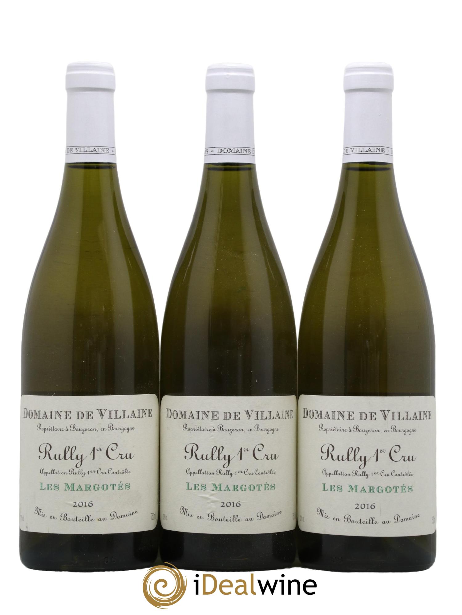 Rully 1er Cru Les Margotés Domaine de Villaine 2016 - Lot de 3 bouteilles - 0