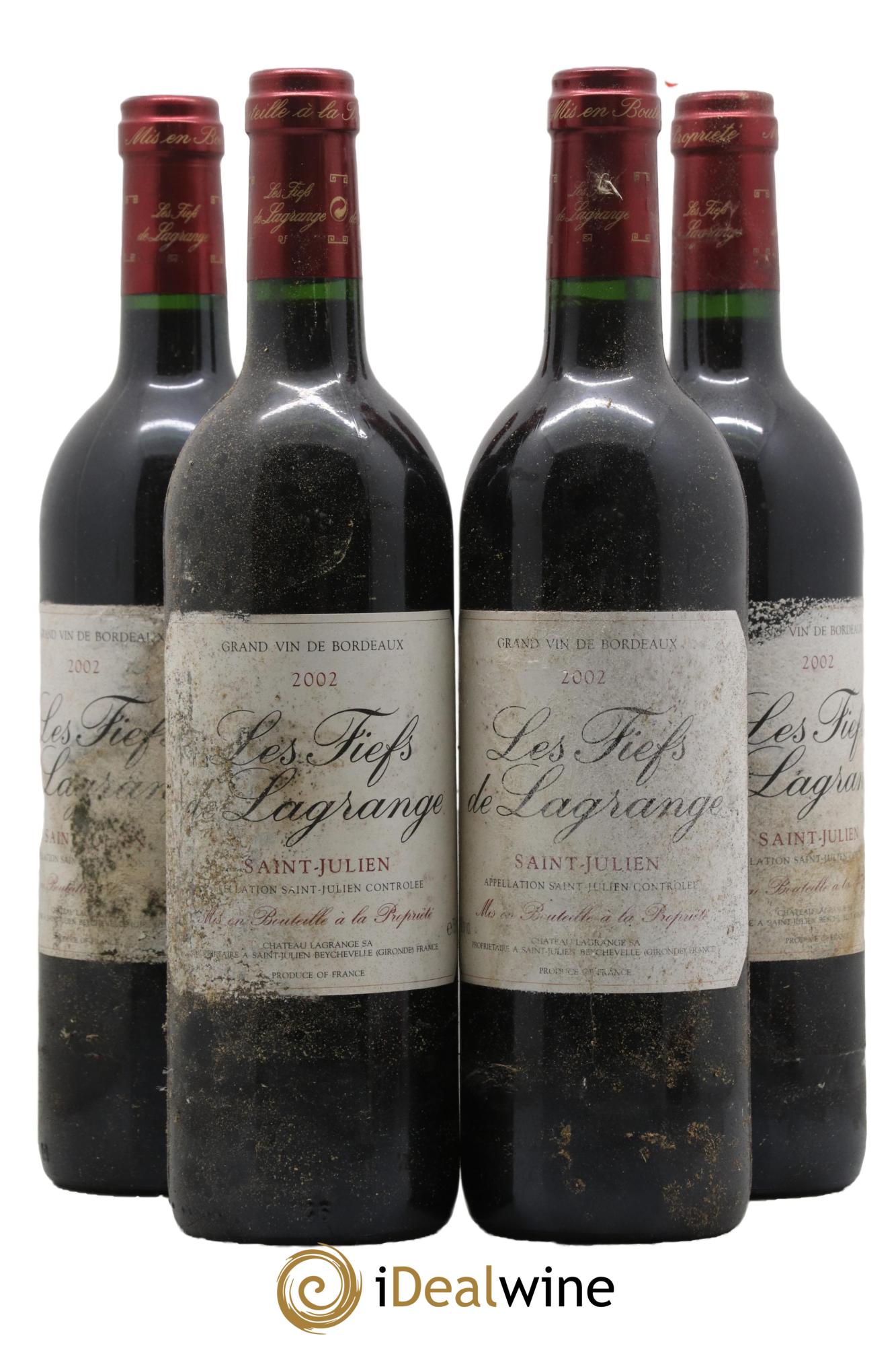 Les Fiefs de Lagrange Second Vin 2002 - Lot of 4 bottles - 0