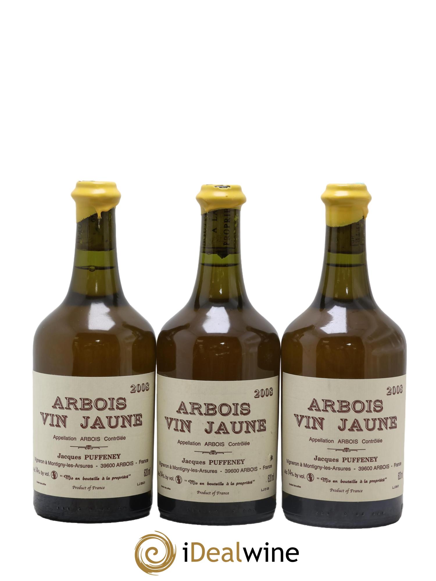 Arbois Vin Jaune Jacques Puffeney 2008 - Lot of 3 Clavelins - 0