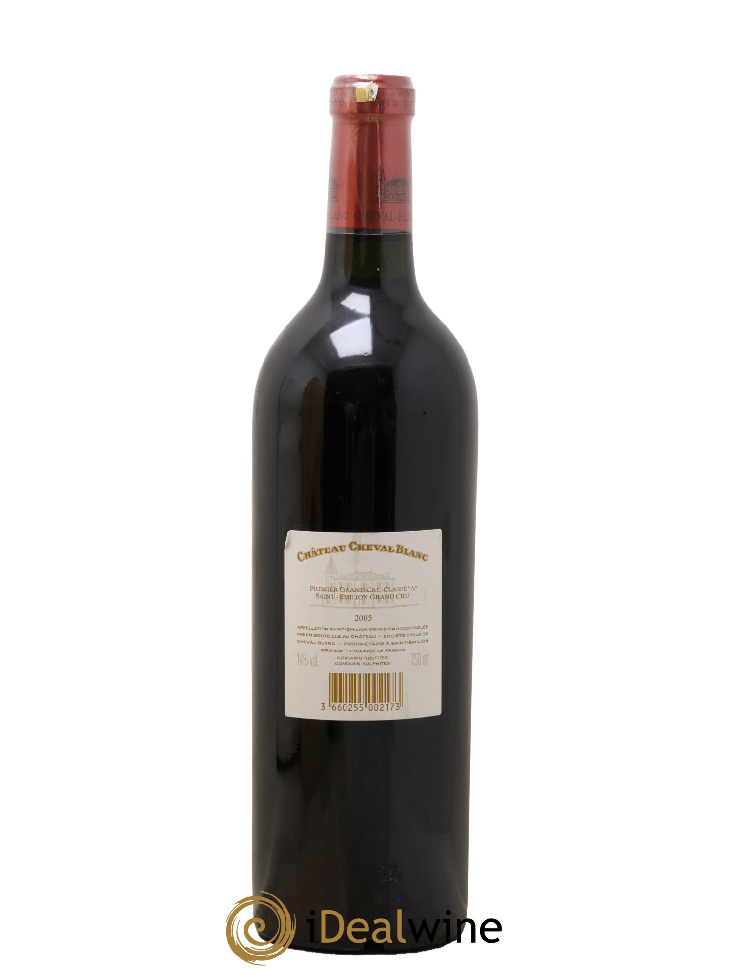 Château Cheval Blanc 1er Grand Cru Classé A 2005 - Lot of 1 bottle - 2