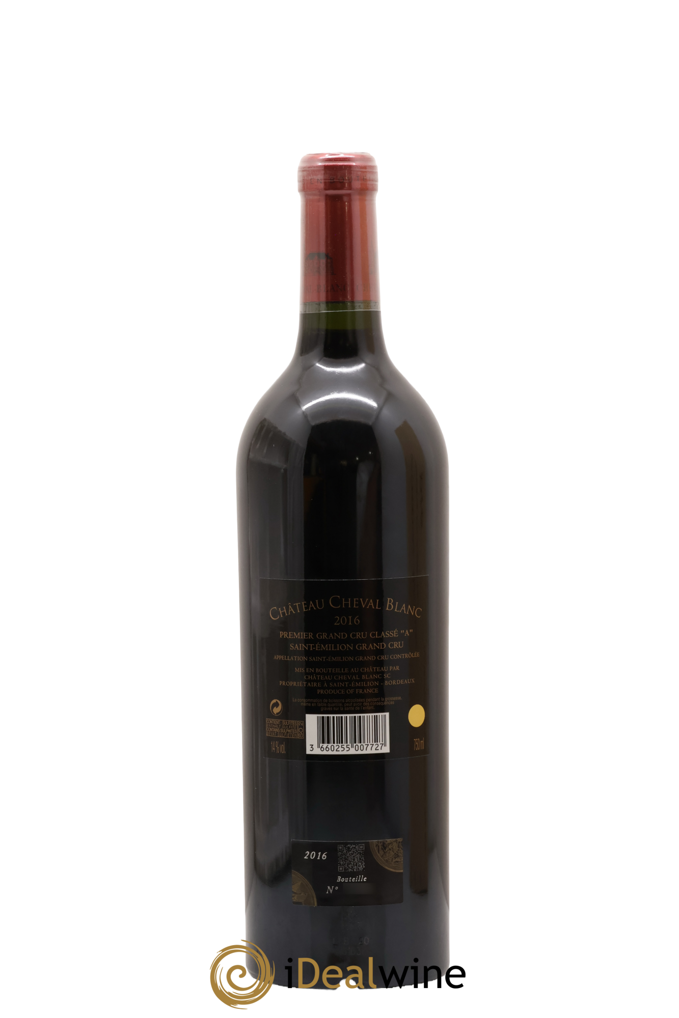 Château Cheval Blanc 1er Grand Cru Classé A 2016 - Lot of 1 bottle - 2