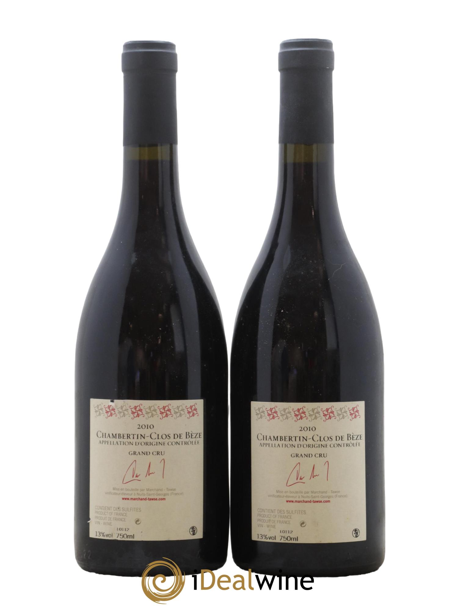 Chambertin Clos de Bèze Grand Cru Pascal Marchand 2010 - Lotto di 2 bottiglie - 1