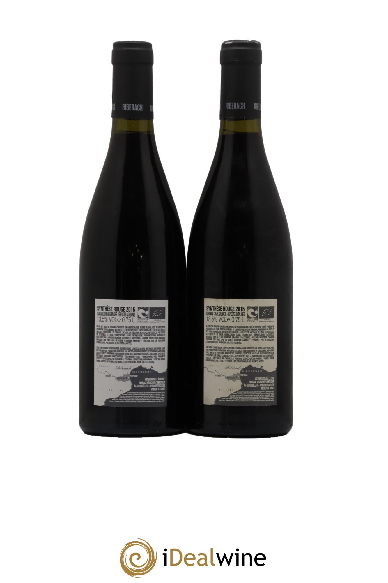Côtes Catalanes (VDP des Côtes Catalanes) Synthese Domaine Riberach 2015 - Lot de 2 bouteilles - 1