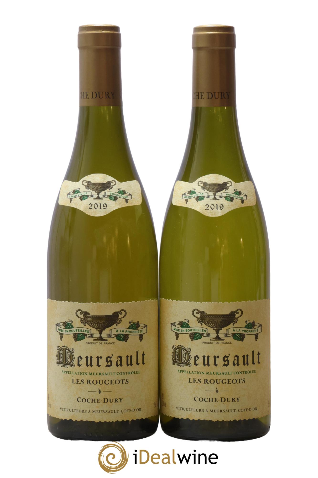 Meursault Les Rougeots Coche Dury (Domaine) 2019 - Lotto di 2 bottiglie - 0