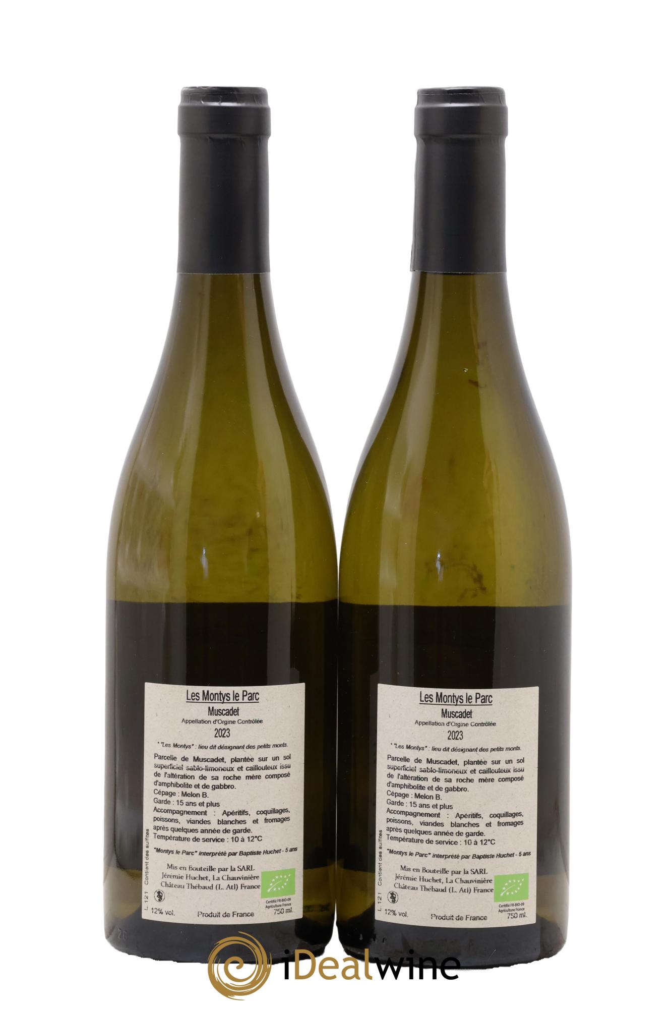 Muscadet Les Montys Le Parc Domaine de la Chauvinière 2023 - Lot de 2 bouteilles - 1
