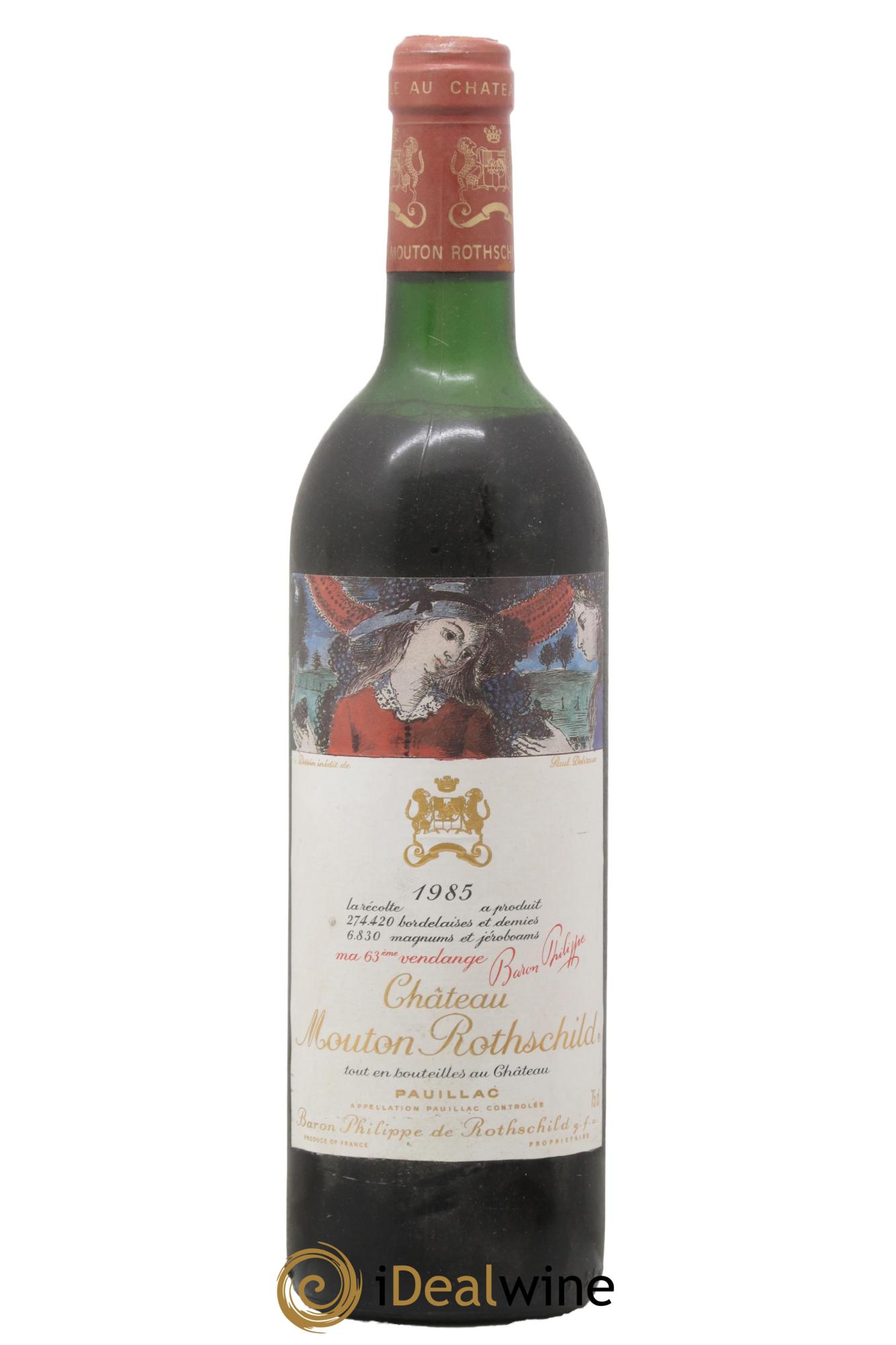 Château Mouton Rothschild 1er Grand Cru Classé 1985 - Lotto di 1 bottiglia - 0