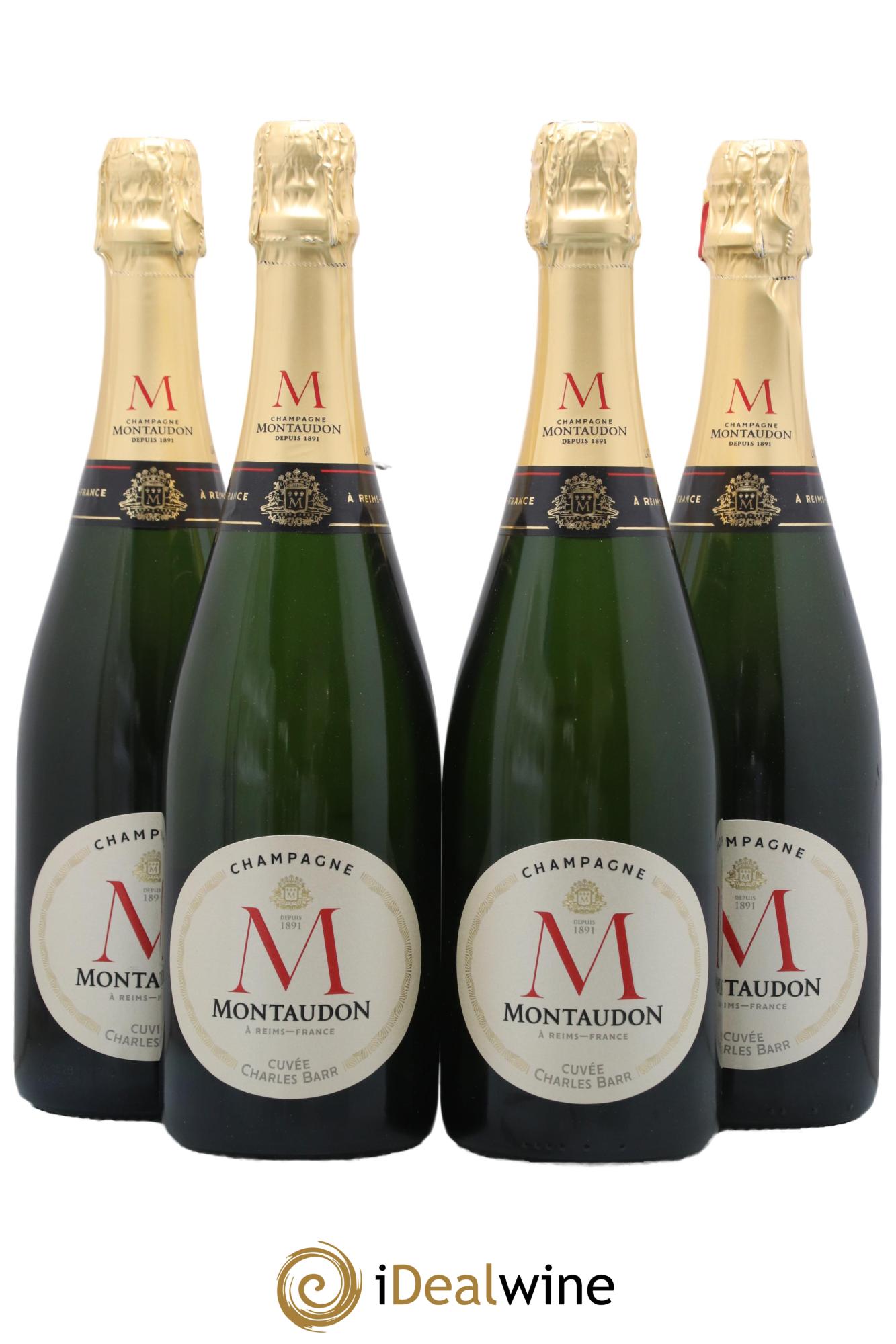 Champagne Cuvée Charles Barr Maison Montandon - Lot de 4 bouteilles - 0