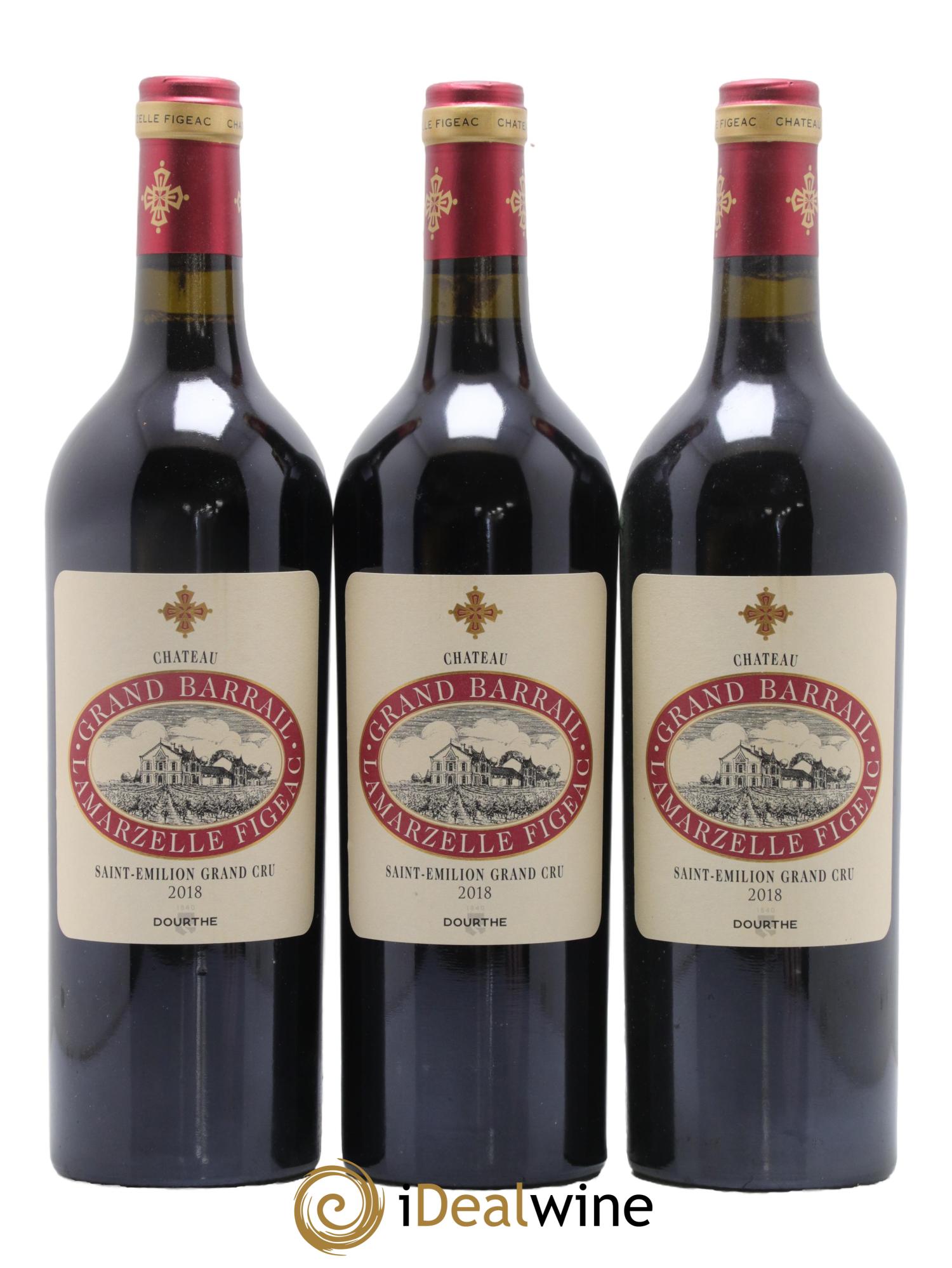 Château Grand Barrail Lamarzelle Figeac Grand Cru Classé 2018 - Lot de 6 bouteilles - 2
