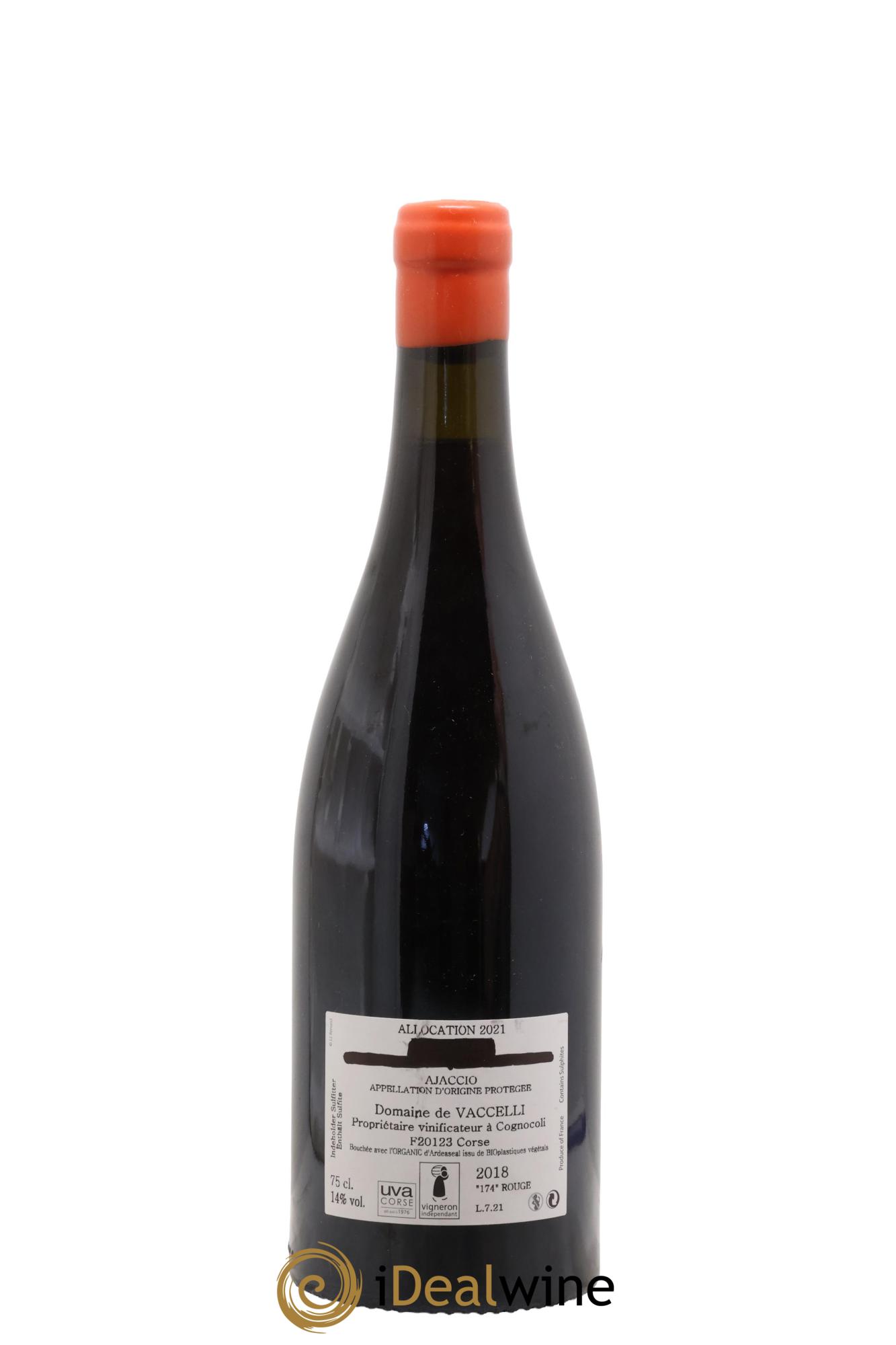 Ajaccio Granit 174 Vaccelli 2018 - Lotto di 1 bottiglia - 1