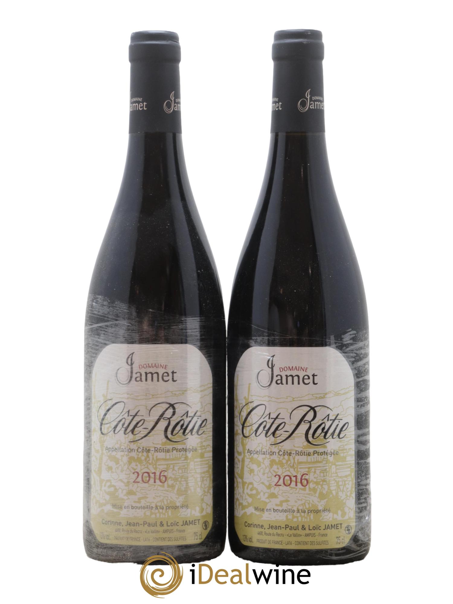 Côte-Rôtie Jamet (Domaine) 2016 - Lot de 2 bouteilles - 0