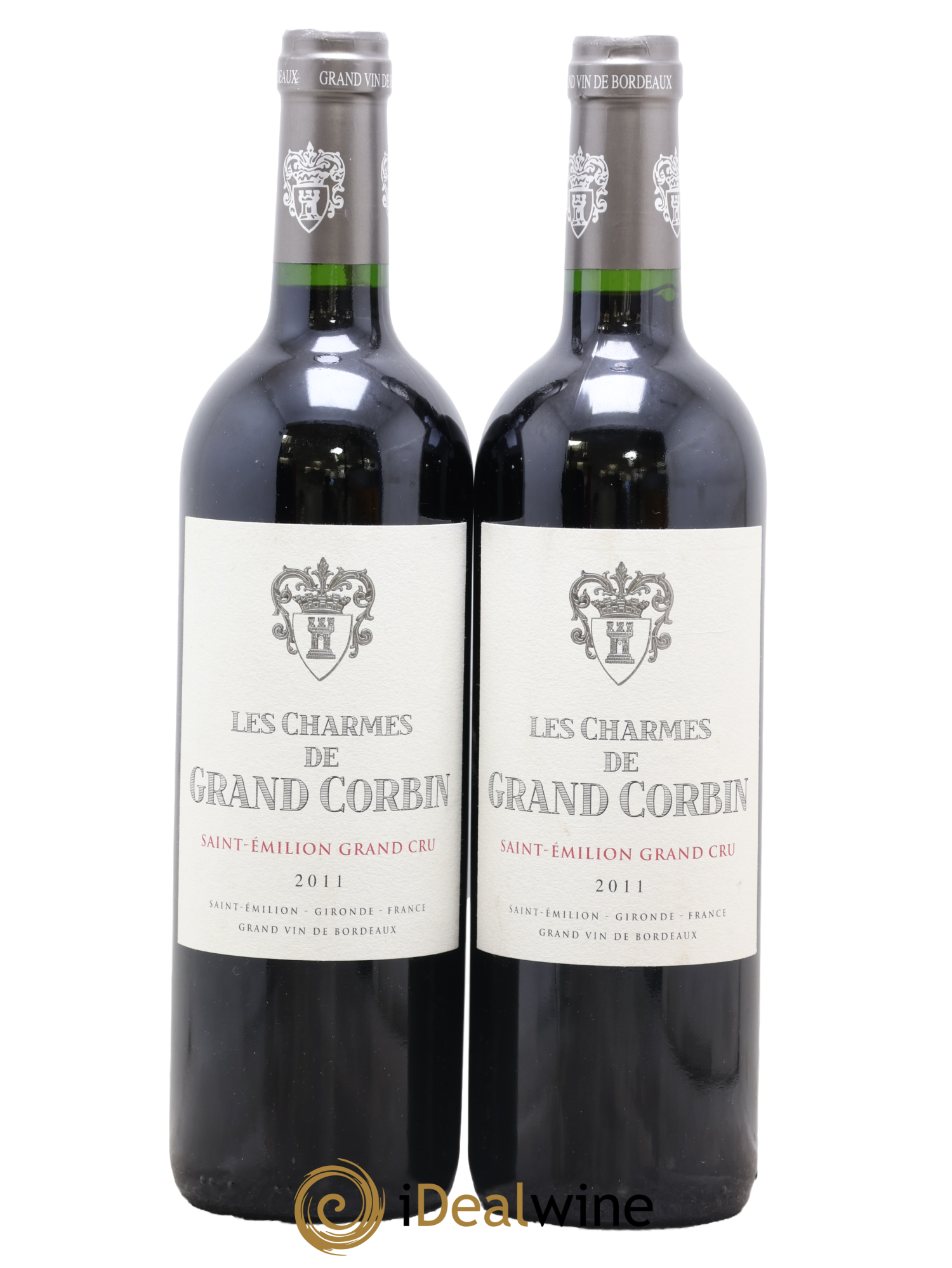 Saint-Émilion Grand Cru Les Charmes De Grand Corbin 2011 - Lot de 2 bouteilles - 0