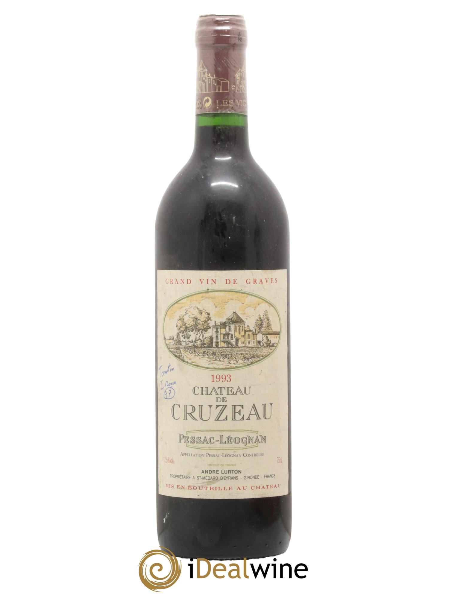 Château de Cruzeau 1993 - Lot de 1 bouteille - 0