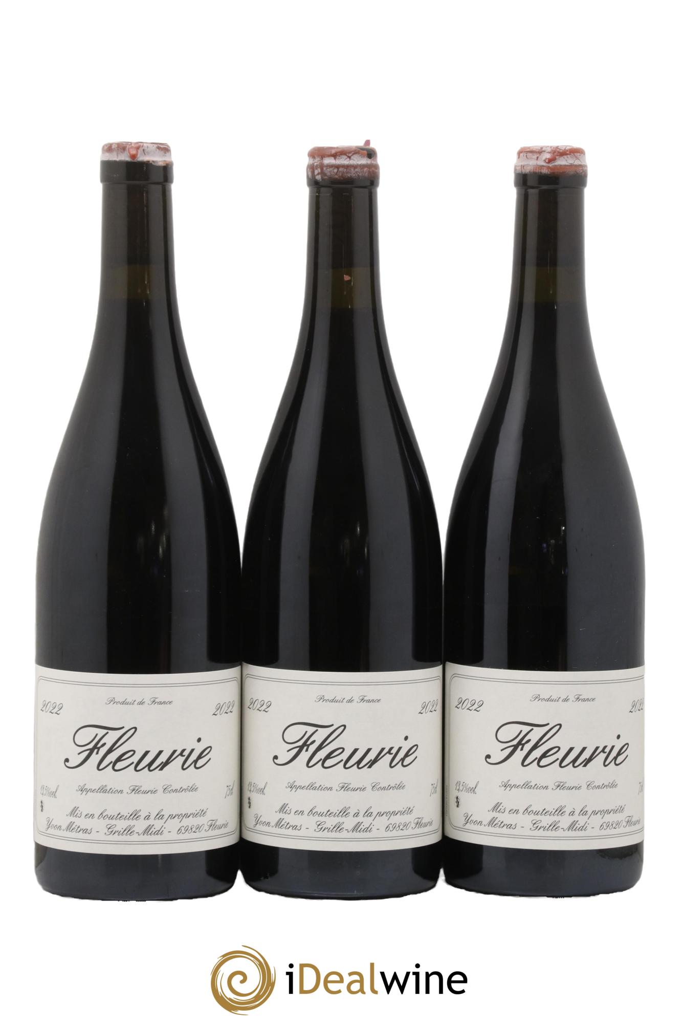 Fleurie Yvon Métras 2022 - Lot de 3 bouteilles - 0